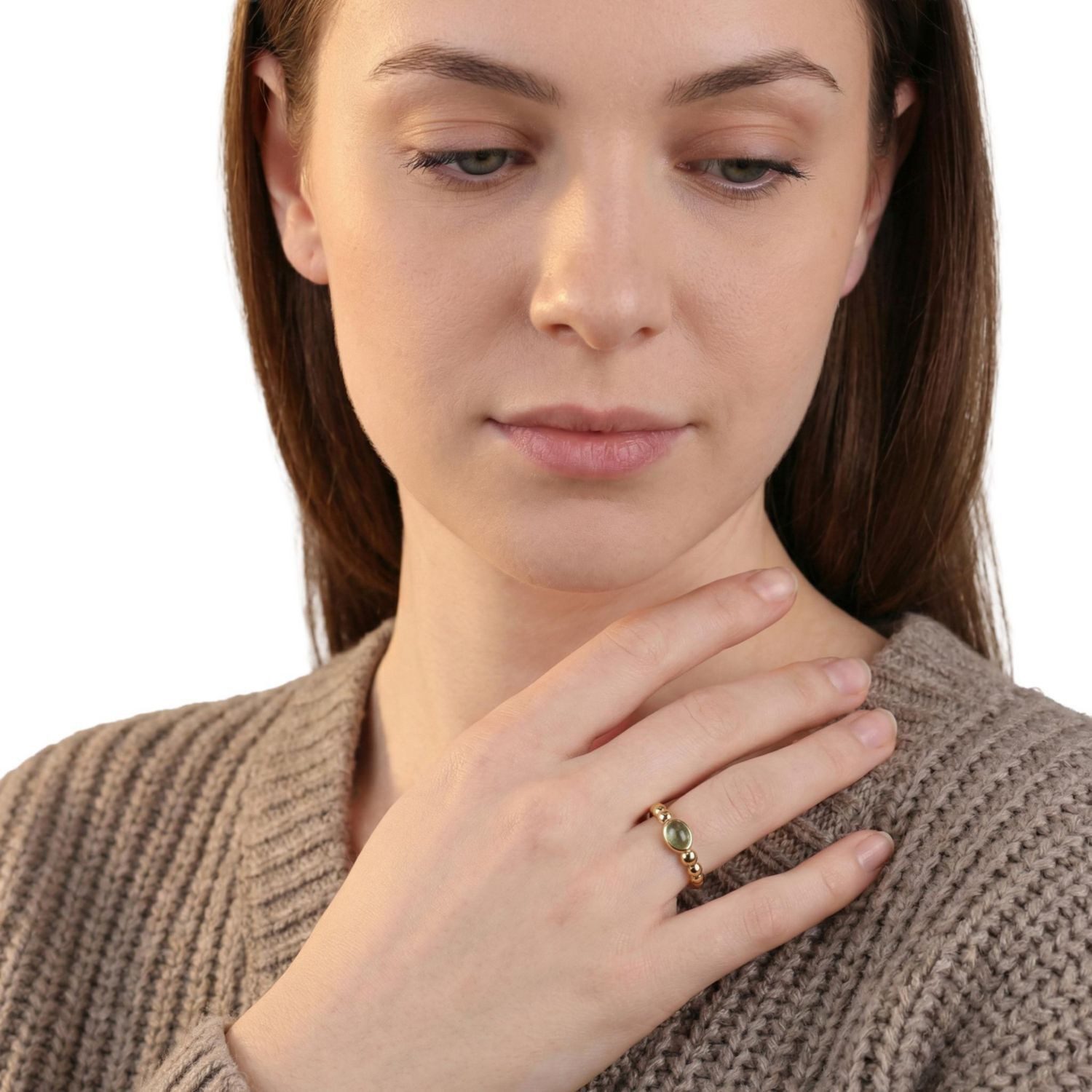 Noelani Silberring Noelani Ring für Damen, Silber 925, Achat (Ring, 1-tlg)