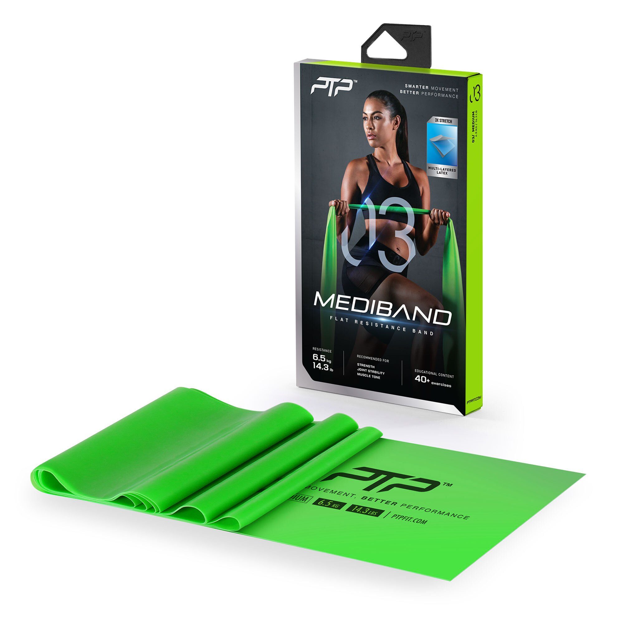 Gymnastikbänder Green MEDIBAND PTP