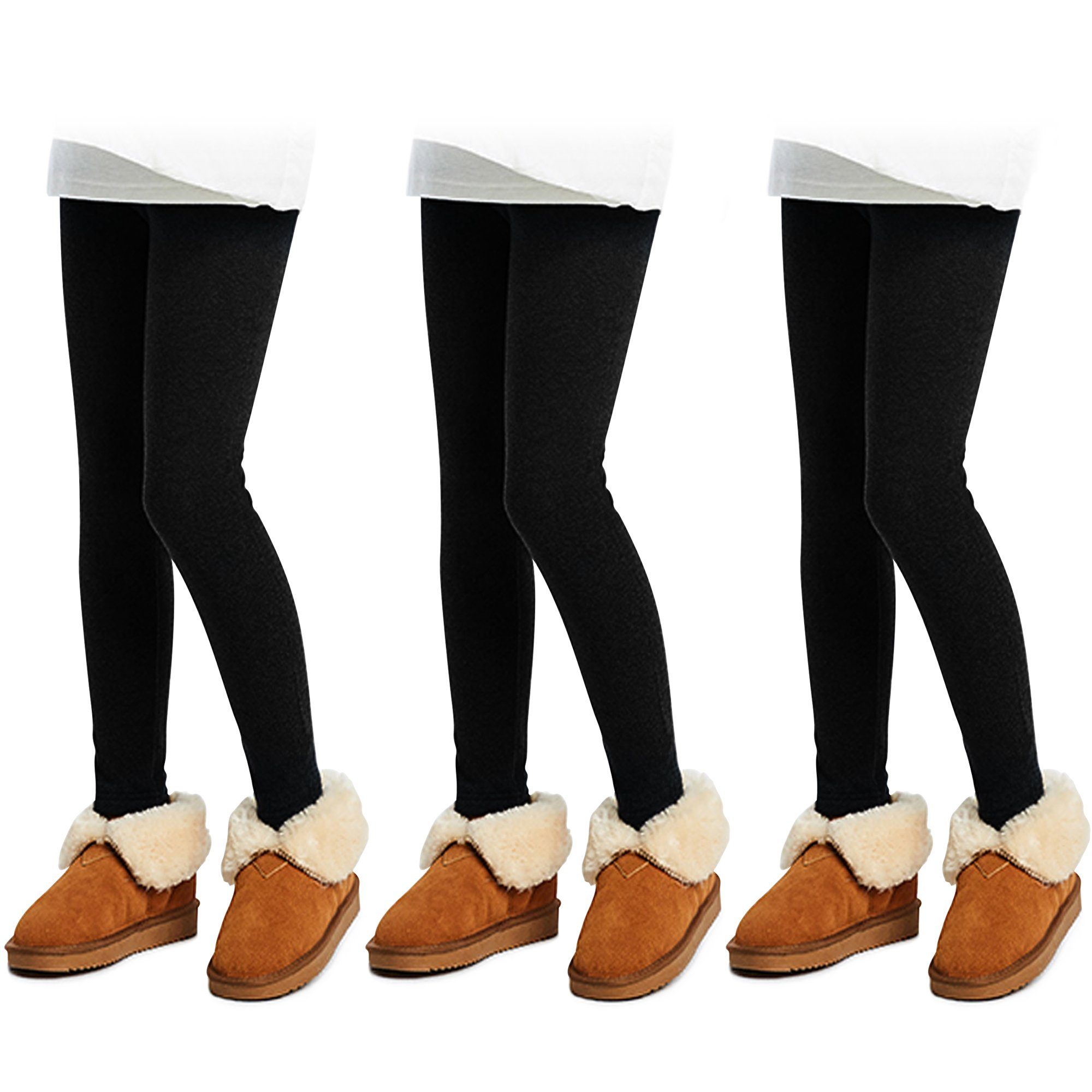 L&K-II Thermoleggings 4610 (2er-pack, 3-tlg) Thermoleggings Mädchen mit Fleece gefütterte