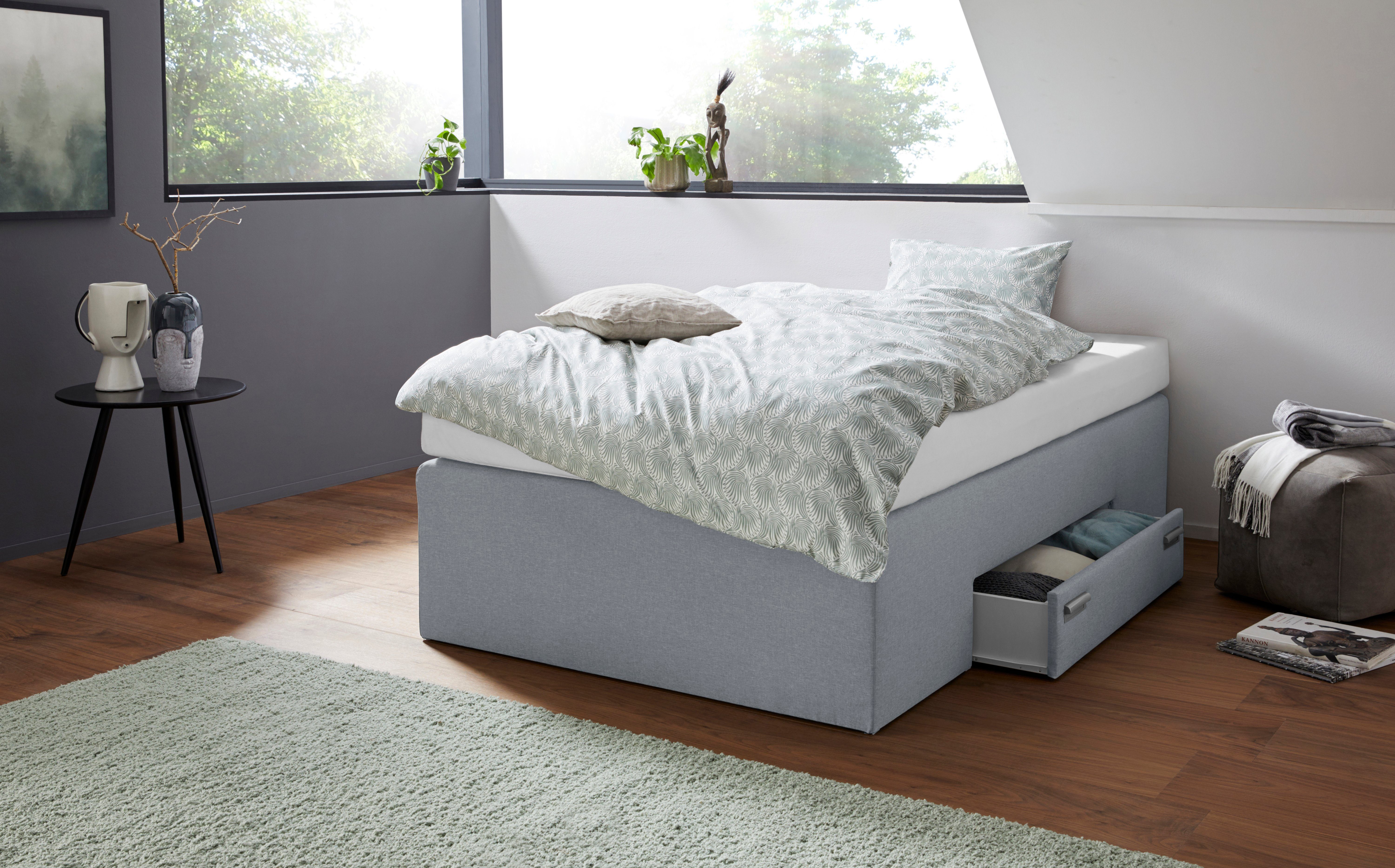 Westfalia Schlafkomfort Boxspringbett, mit integrierter Schublade, frei im Raum stellbar