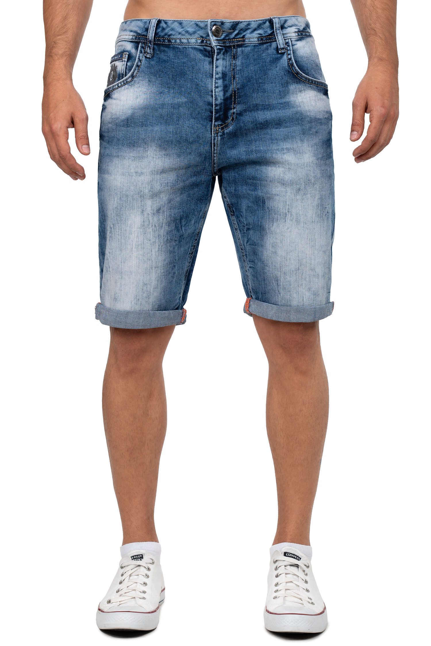 Cipo & Baxx Jeansshorts Herren Regular Fit Kurze Hose Stonewashed BA-CK266 günstig online kaufen