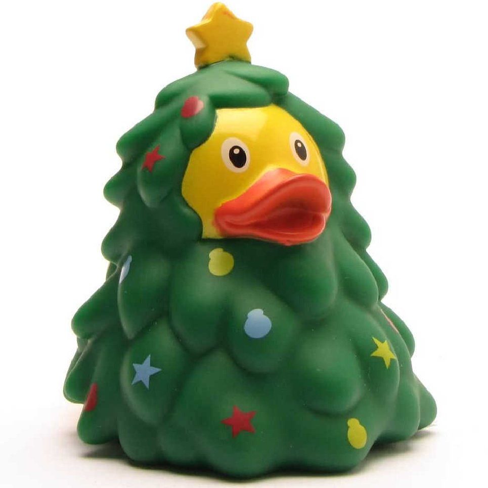 Lilalu Badespielzeug Badeente Weihnachtsbaum Quietscheente