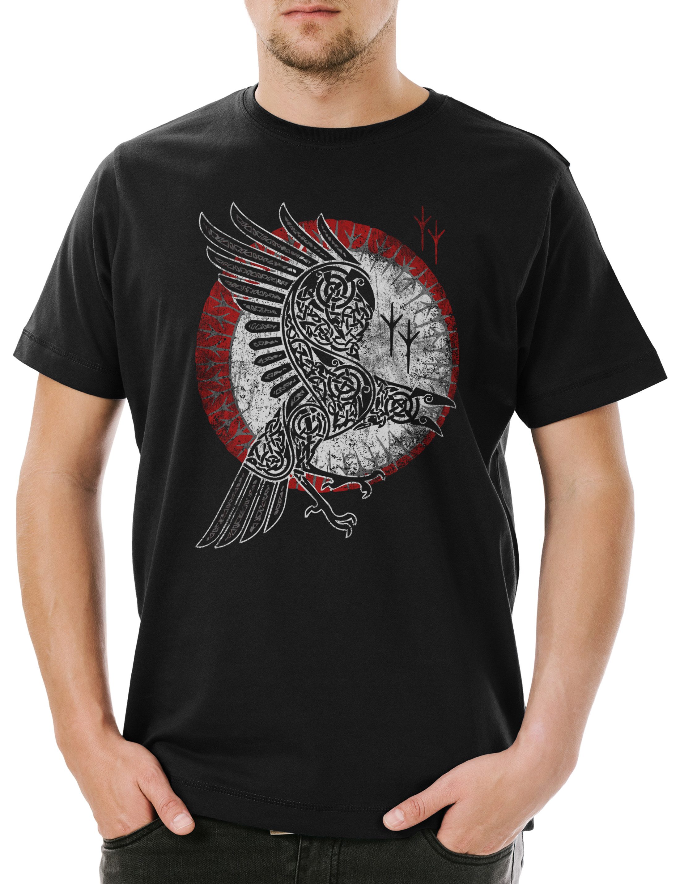 Urban Backwoods Print-Shirt Norse Raven Herren günstig online kaufen
