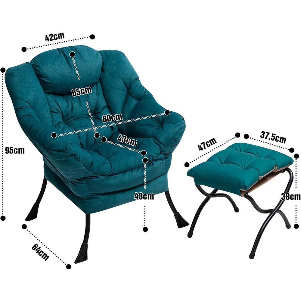 HollyHOME Relaxsessel Armlehnensessel, Ohrensessel mit Hocker (2er-Set, bes günstig online kaufen