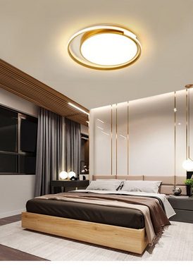 Daskoo Deckenleuchten 51cm Rund Modern LED Deckenlampe mit Fernbedienung Dimmbar Wohnzimmer, LED fest integriert, Warmweiß/Neutralweiß/Kaltweiß, LED Deckenleuchte, Stufenloses Dimmen