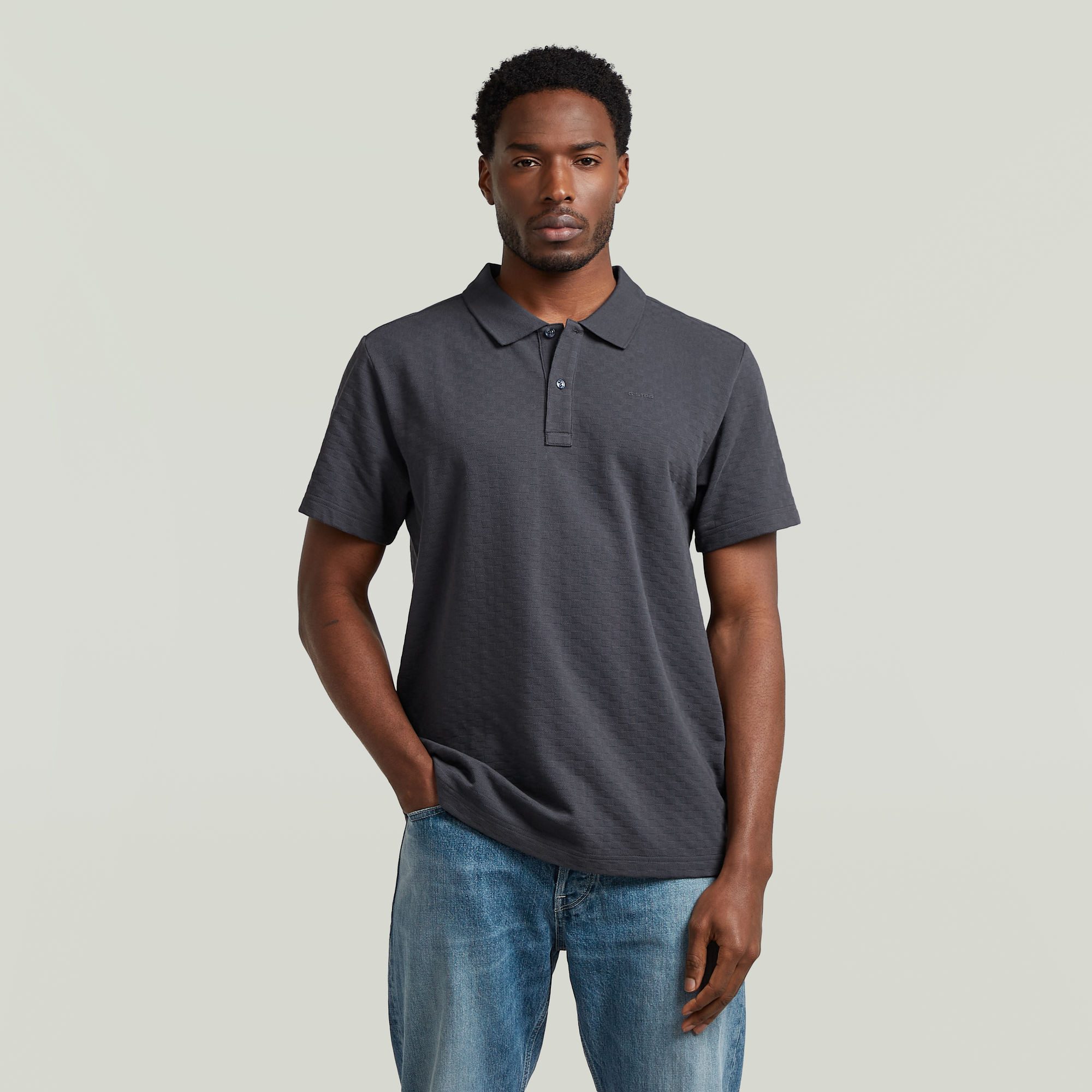 G-STAR Poloshirt Core Regular Jacquard Polo aus Baumwolle