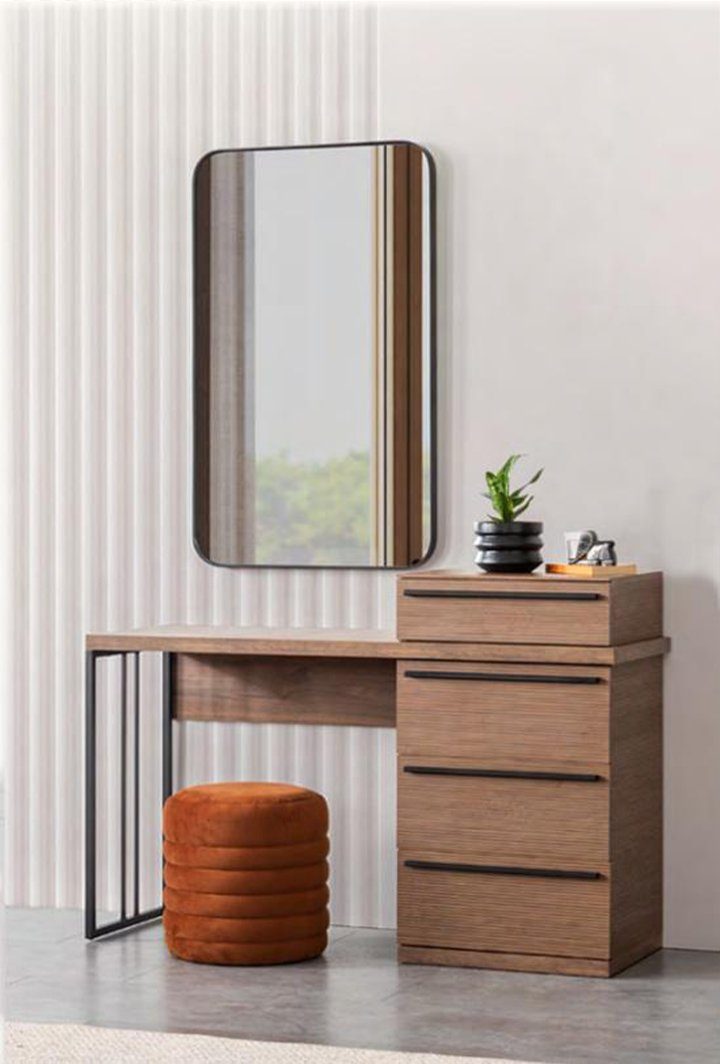 / JVmoebel In Möbel Spiegel), Design Modern (Schminktisch Schlafzimmer Europe Schminktisch mit Schminktisch Spiegel Luxus Made