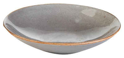 CreaTable Speiseteller NATURE COLLECTION, Suppenteller, Grau, Ø 22 cm