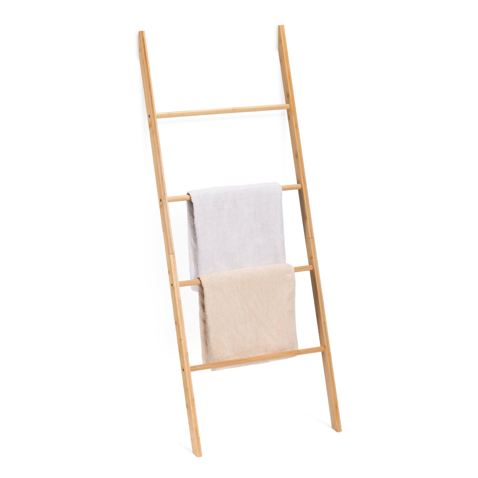 Handtuchständer Handtuchleiter Holz Leiter aus Bambus - für Handtücher Kleidung