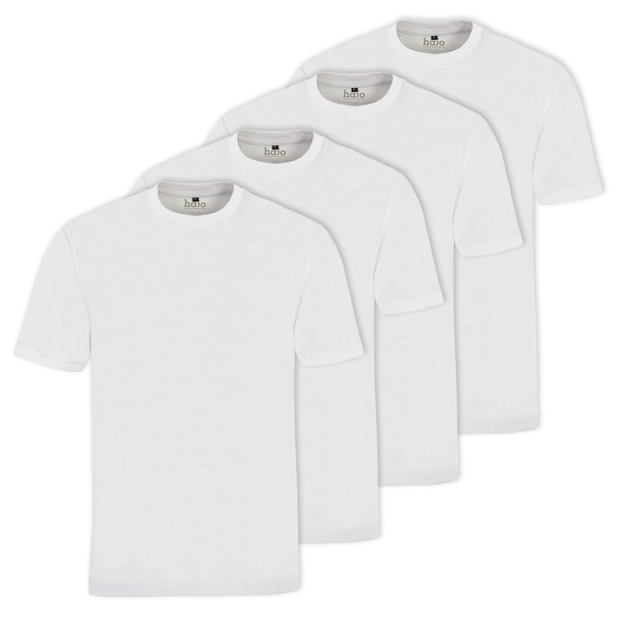 Hajo T-Shirt Herren T-Shirt, 4er Pack - Basic, Kurzarm