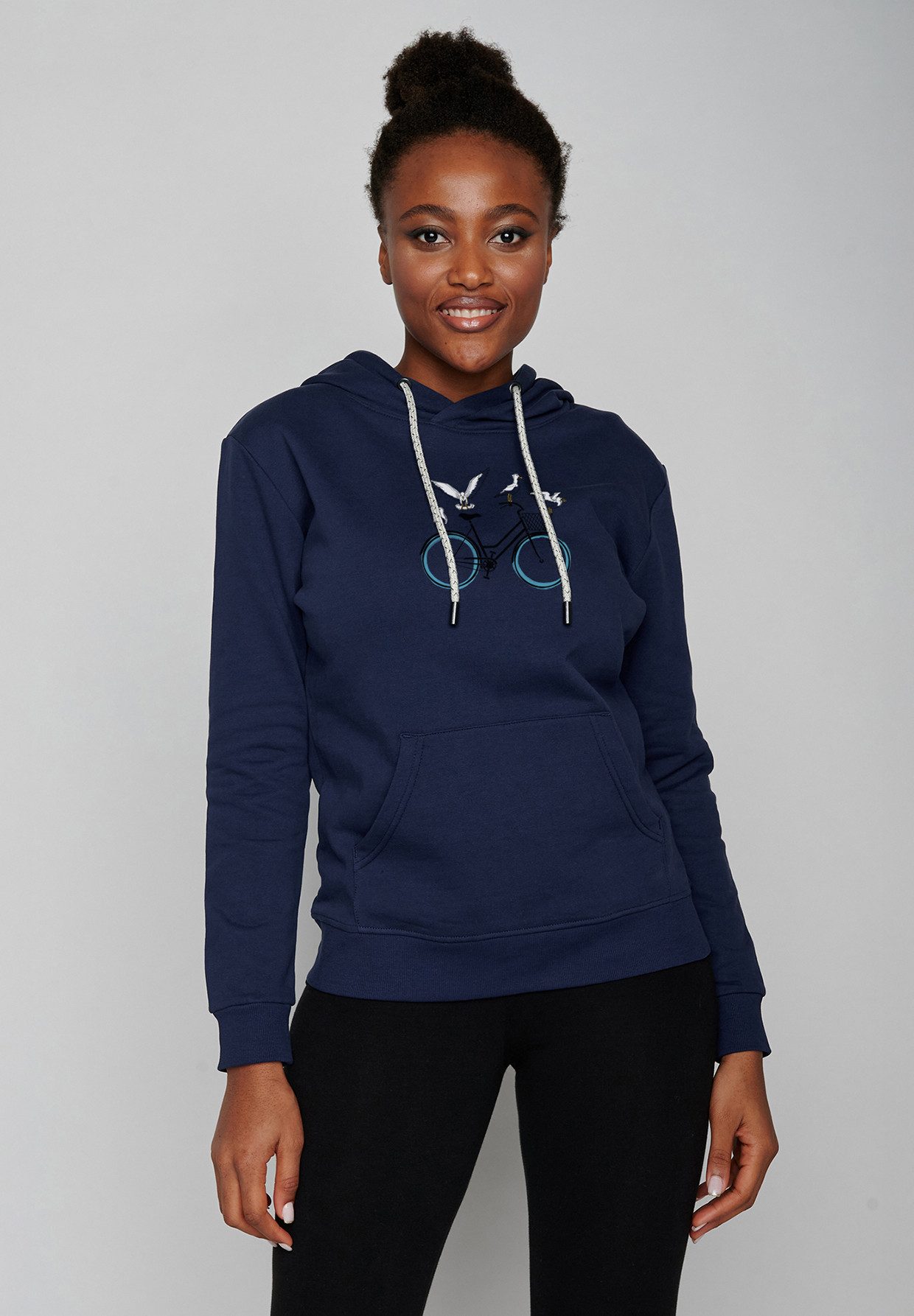 GreenBomb Hoodie Chipper Bike Seagulls Motiv Fahrrad (1) 100 % Bio-Baumwolle, GOTS-zertifiziert, weicher, angenehmer Stoff