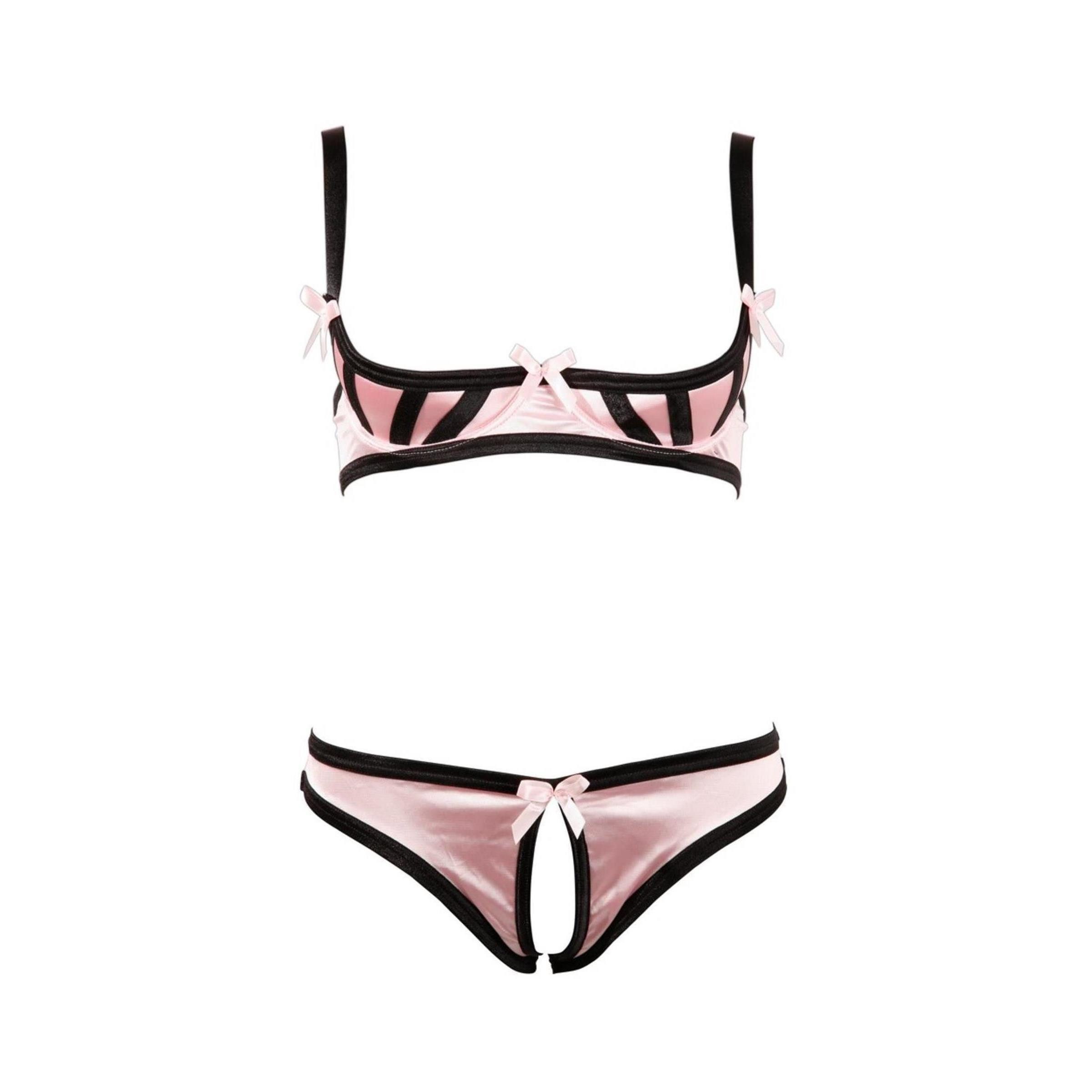 Cottelli LINGERIE Set: Ouvert-BH Cottelli LINGERIE - BH und Slip - (75B-S,80B-M,85B