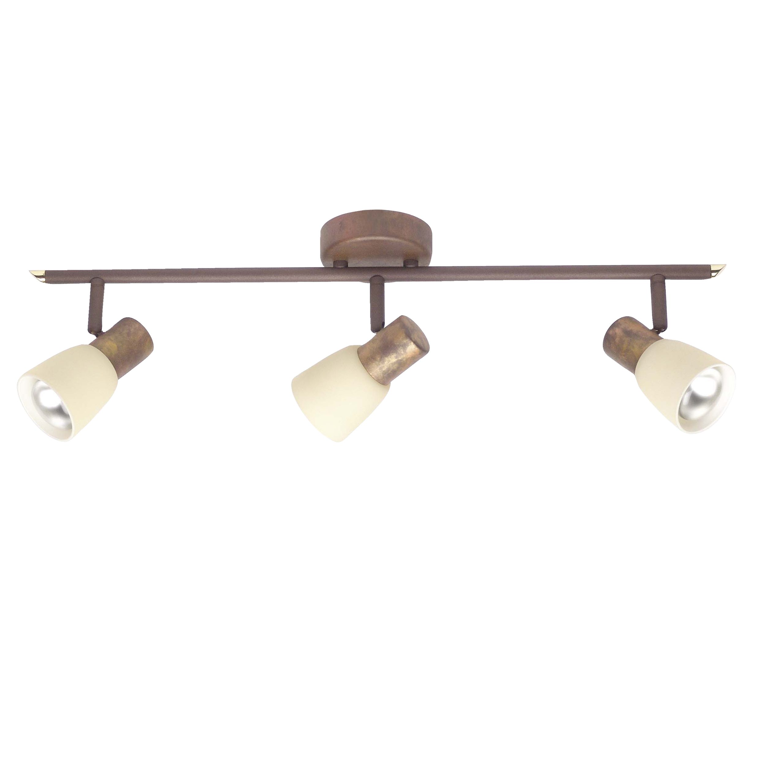 Lightbox Deckenstrahler, ohne Leuchtmittel, Spotrohr, schwenkbar, 15x46 cm, E14, altkupfer/Champagnerfarben