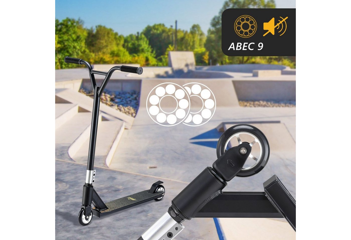Thumbnail - Sportana Stuntscooter Roller, (1 tlg), 360° Lenker