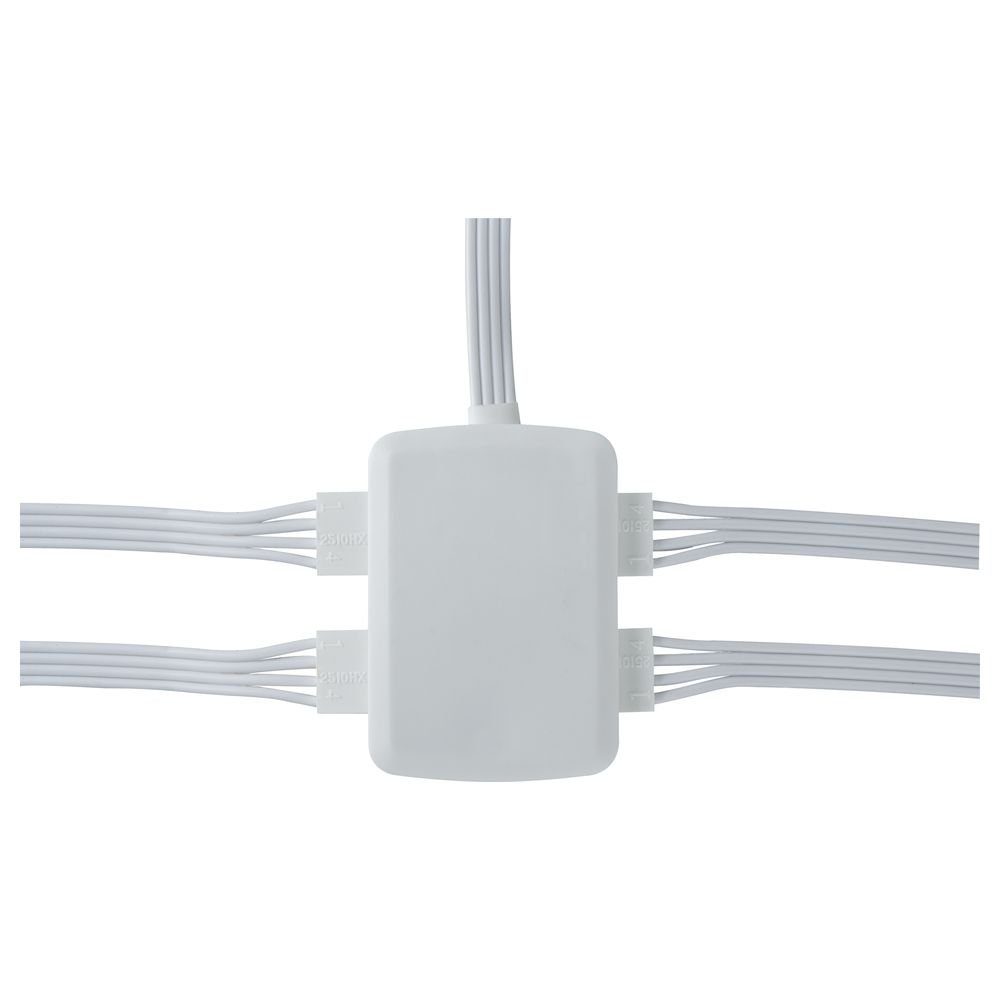 Junction-Box Weiß, 4-fach Streifen LED Paulmann YourLED LED Kunststoff, Verteilung 1-flammig, Stripe