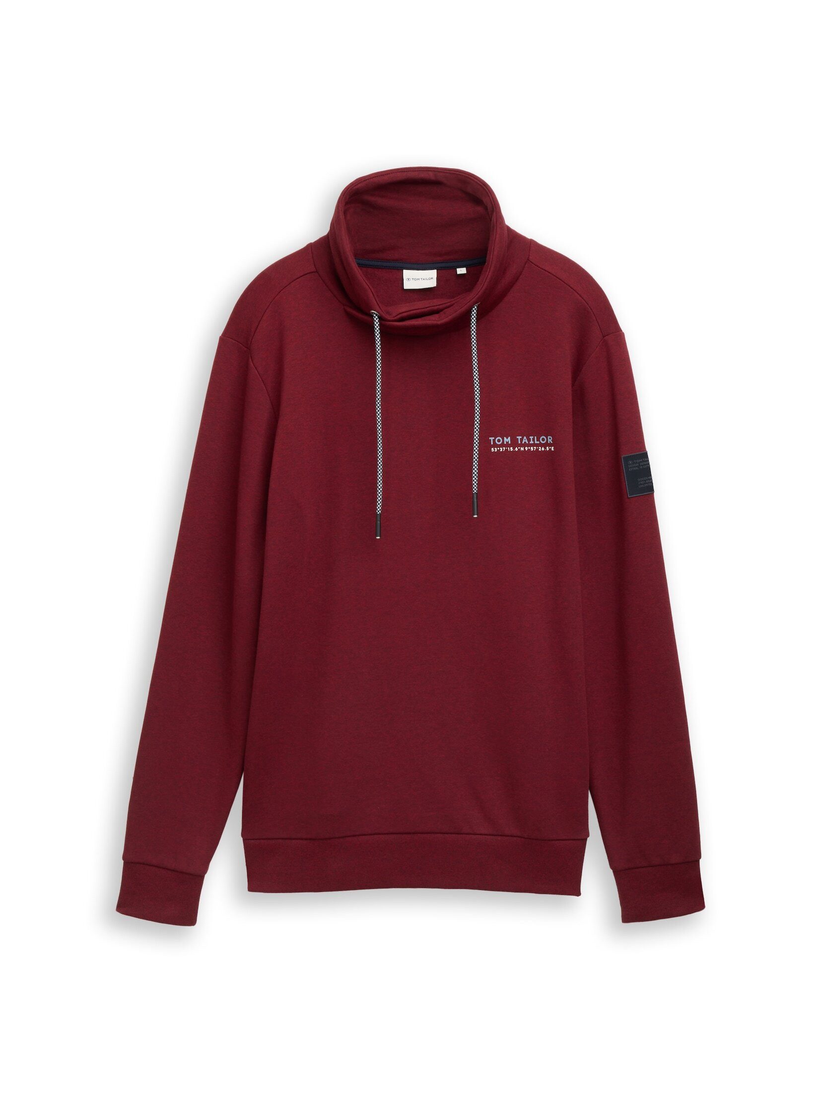 TOM TAILOR Sweatshirt Strick & Sweatshirts Snood Sweatshirt mit Logo-Detail günstig online kaufen
