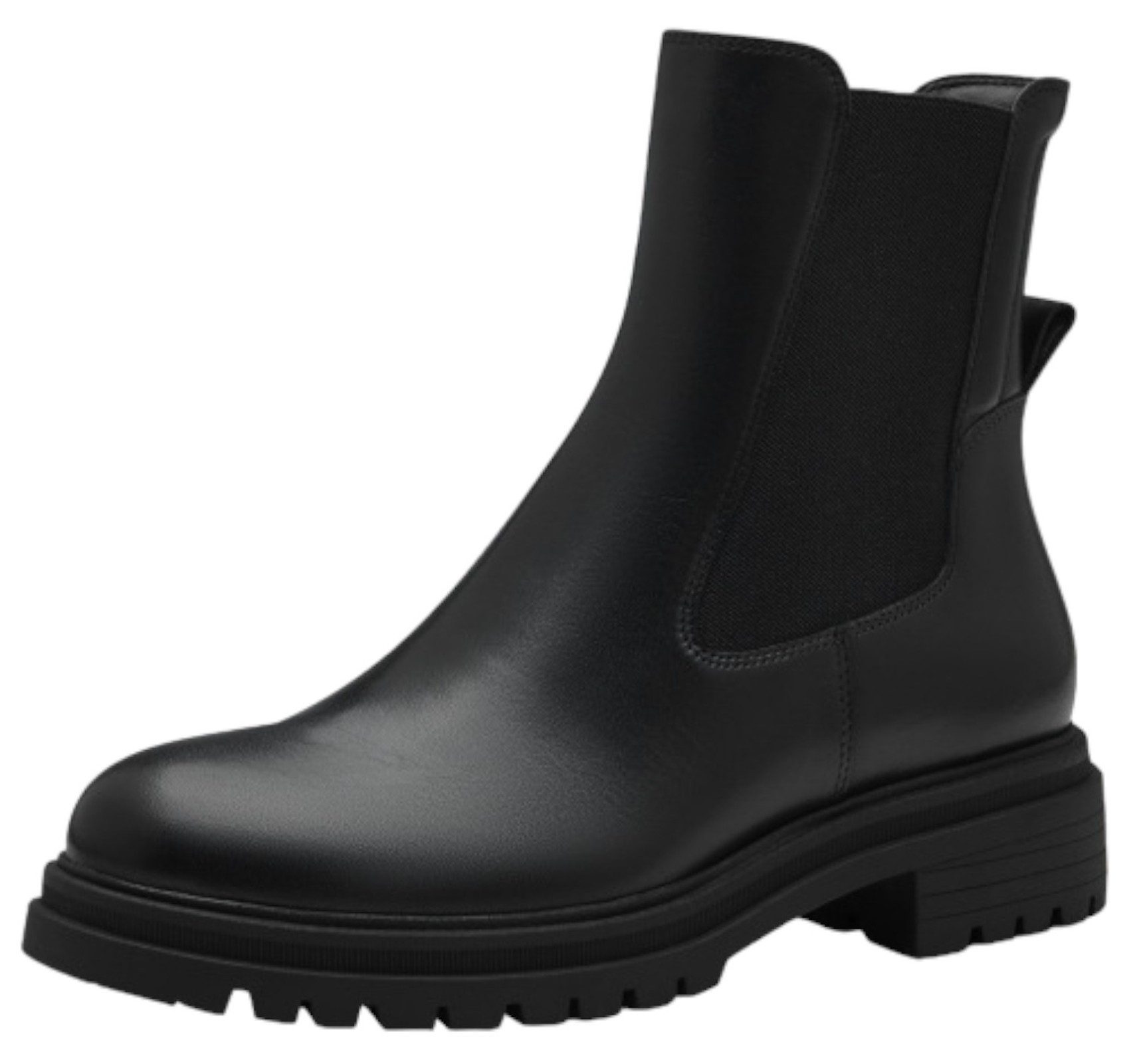 1-25413-43 003 Black Leather Stiefelette