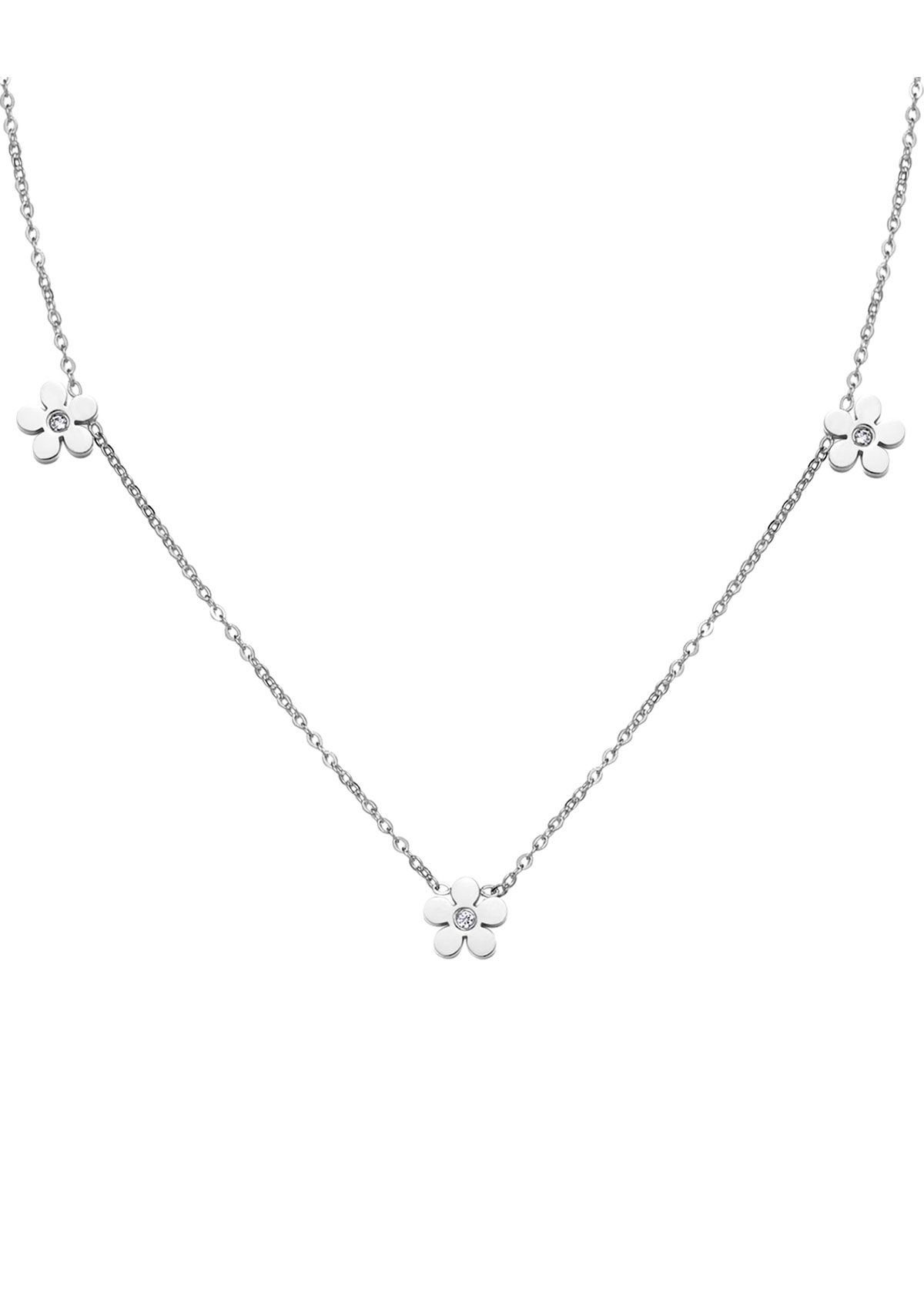 Charm-Kette Kleine Kristall Blume für Damen