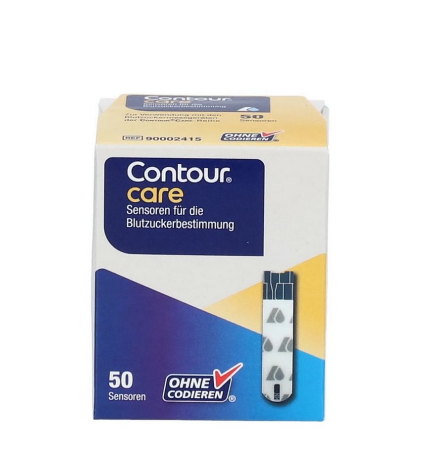Ascensia Diabetes Care Blutzucker-Teststreifen Contour Care Sensoren, Komplett Set, 1-tlg., 50 Stk, Hohe Messgenauigkeit