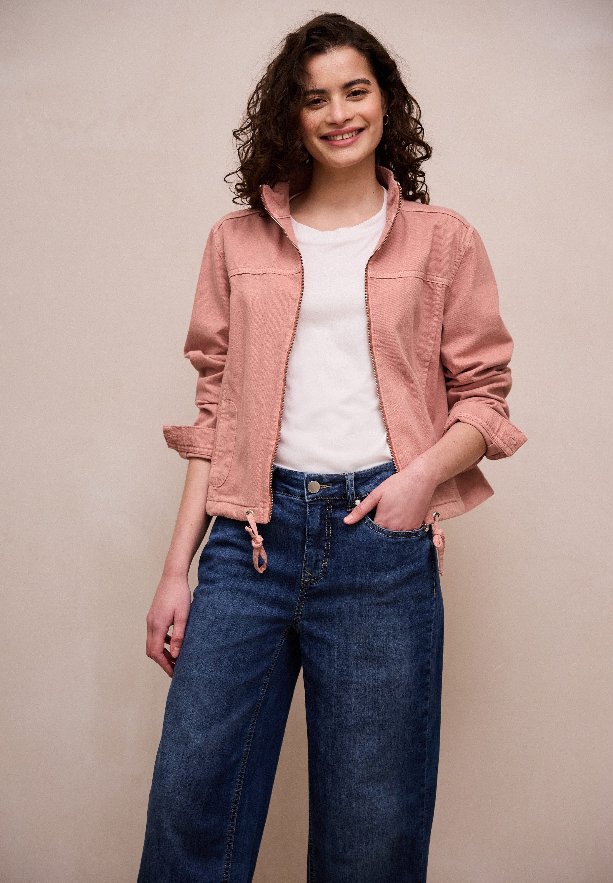 STREET ONE STUDIO Jeansjacke aus reiner Baumwolle