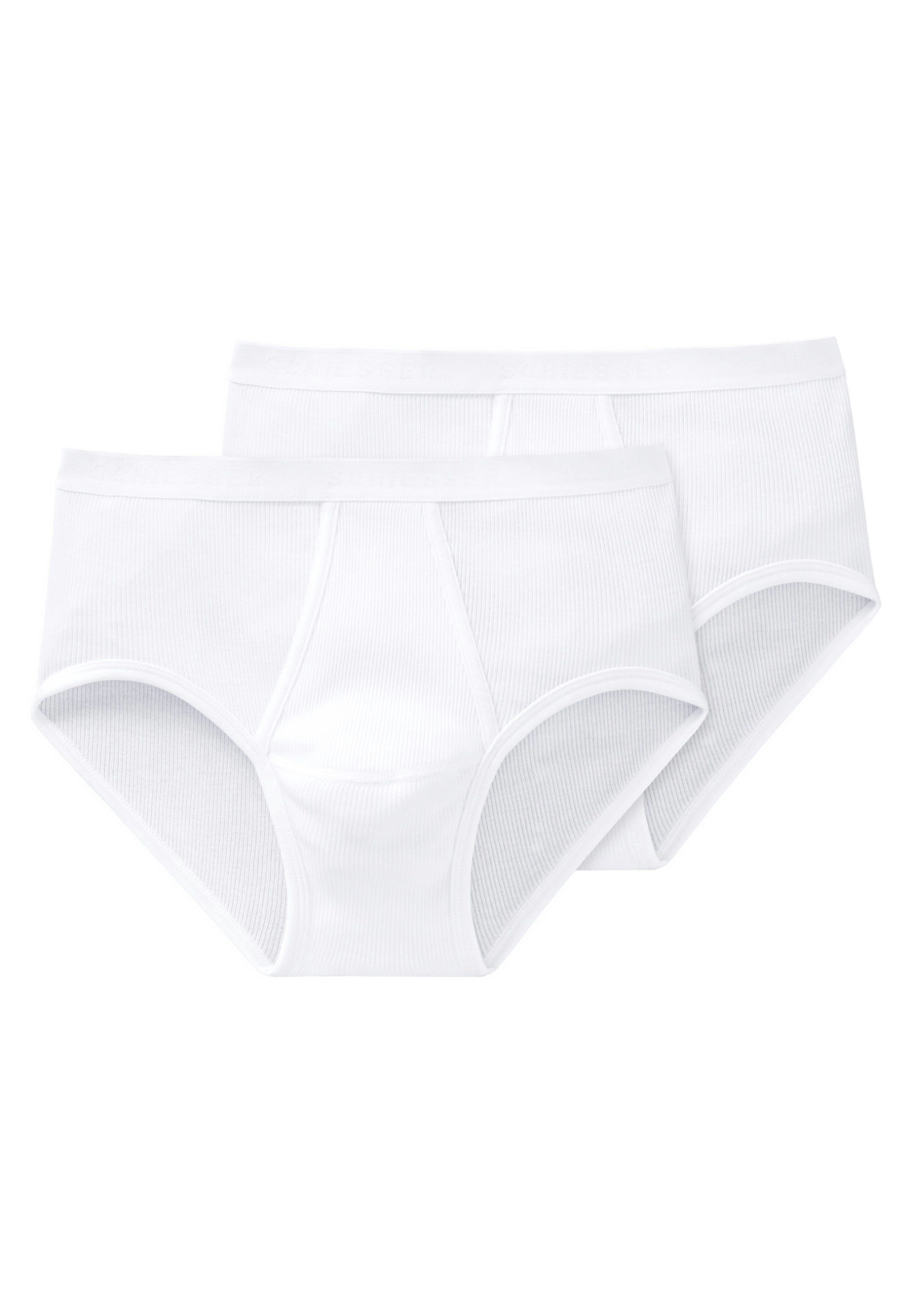 Slip (Spar-Set, Pack Classics Mit Unterhose Original Schiesser - 2-St) Strapazierfähig Slip Baumwolle - - Eingriff / Doppelripp 2er