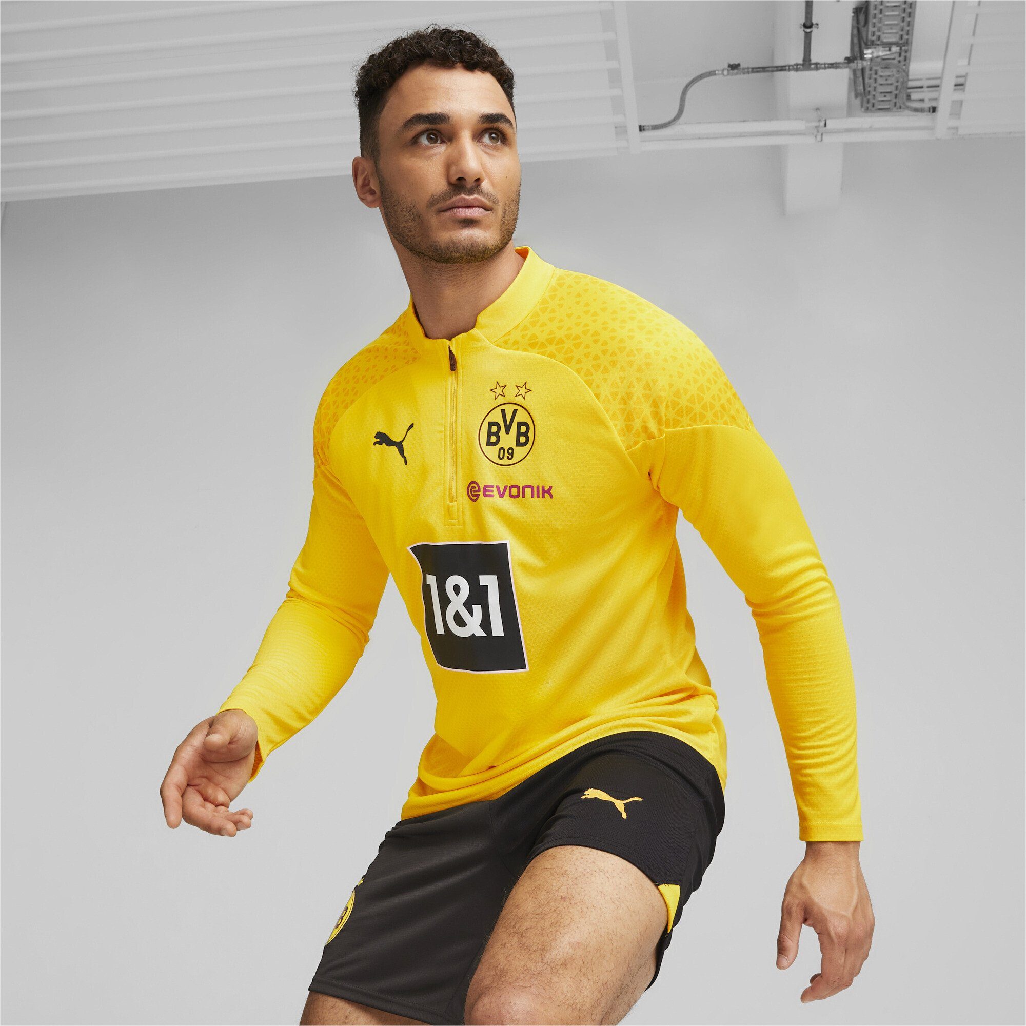 Trainingsshirt Black Borussia Dortmund PUMA Yellow mit Fußball-Trainings-Top Cyber