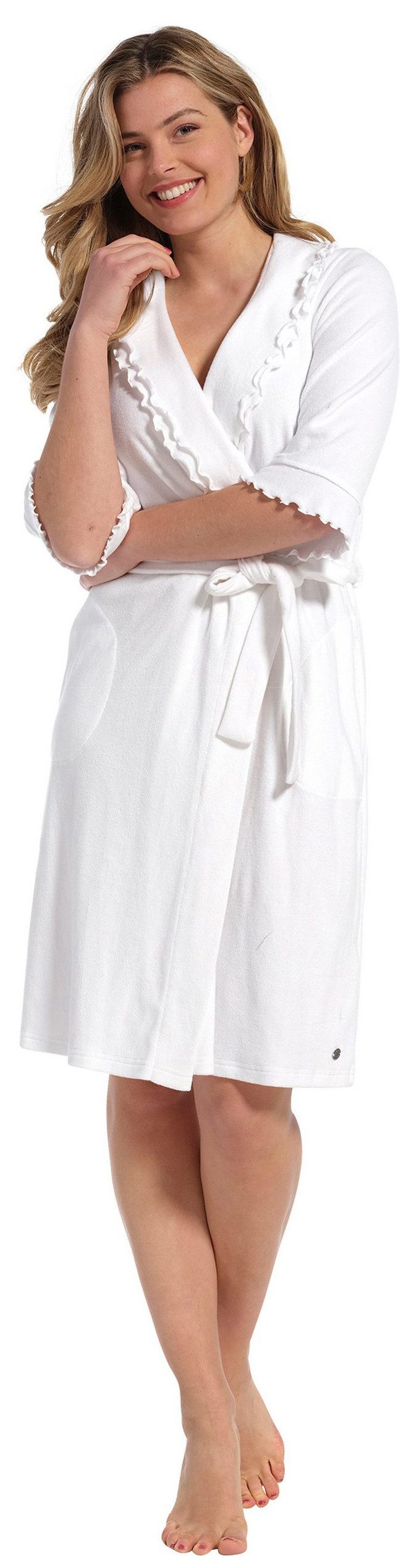 Pastunette Damenbademantel Damen Bademantel, kurz, Baumwollmischung, günstig online kaufen