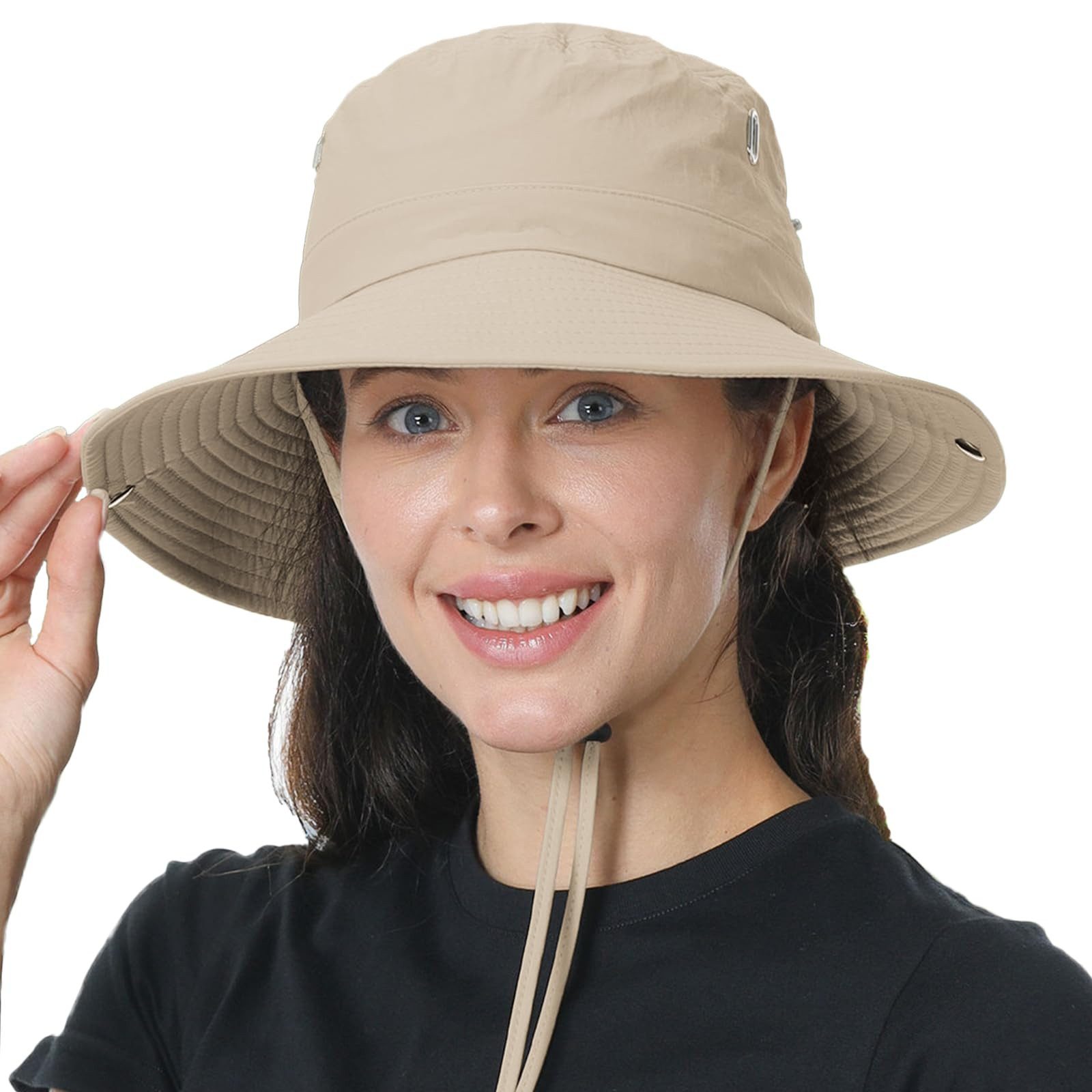 MOPUEA Sonnenhut Sonnenhut UV50+ Schutz Outdoor Faltbar Atmungsaktiv Schnell Trocknend