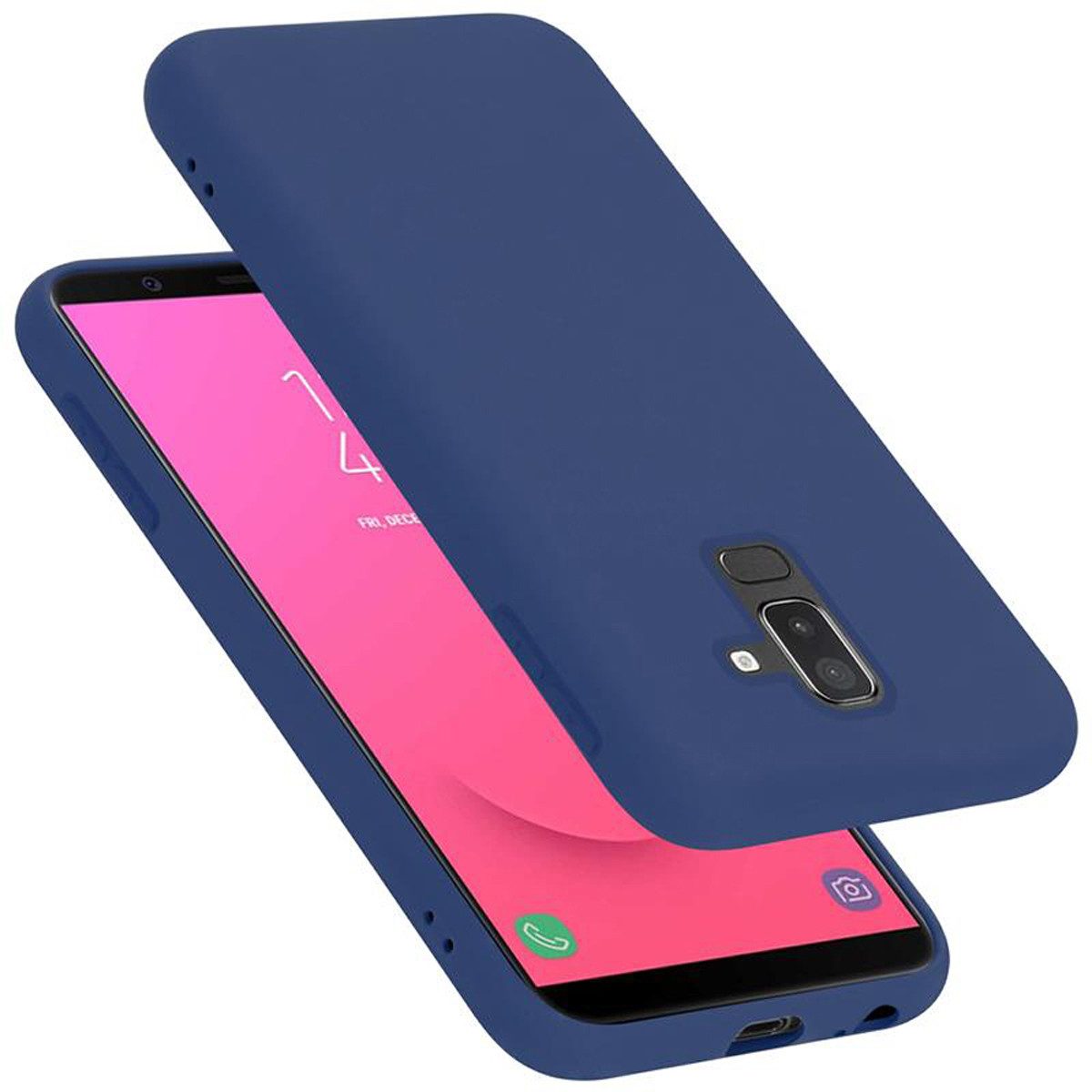 Cadorabo Handyhülle für Samsung Galaxy A6 PLUS 2018 Hülle Samsung Galaxy A6 PLUS 2018, Flexible Hülle TPU Silikon Schutzhülle Back Cover Case
