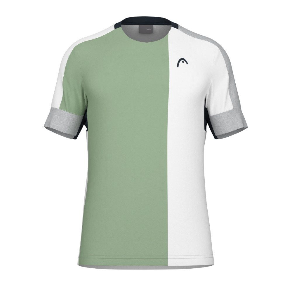 T-Shirt Play Tech (atmungsaktiv, Mesh-Einsätze) weiss/grün Herren