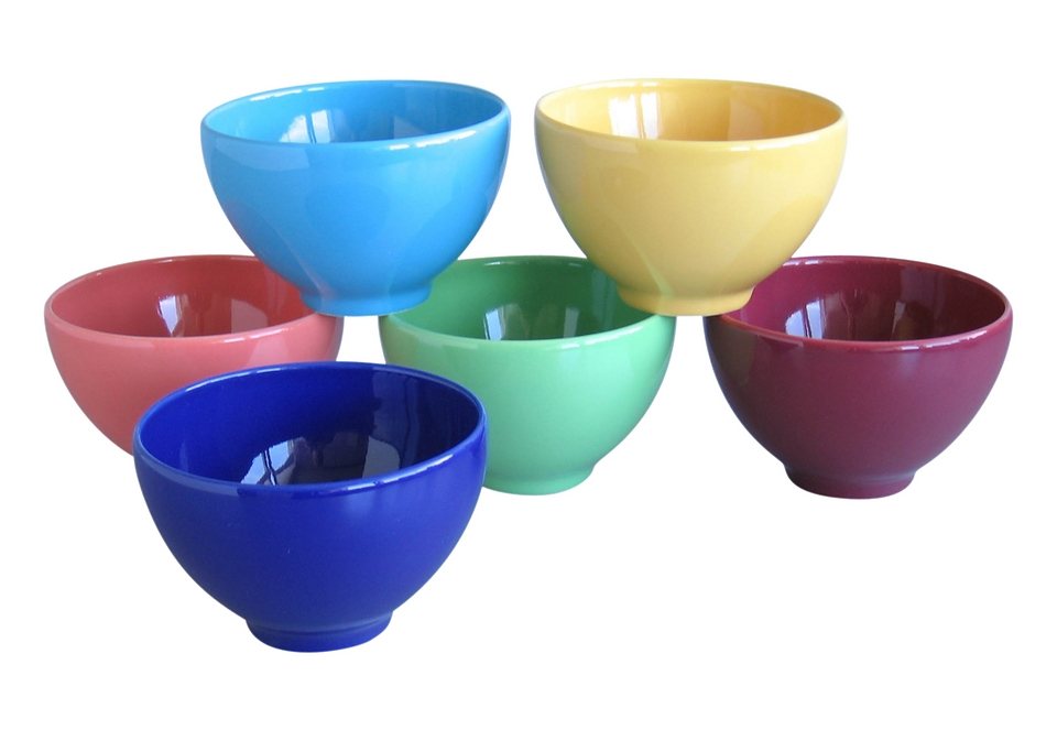 »Top - bunt« Müslischale, Steingut, (Set, 6 tlg) »Top - bunt« Müslischale, Steingut, (Set, 6 tlg)