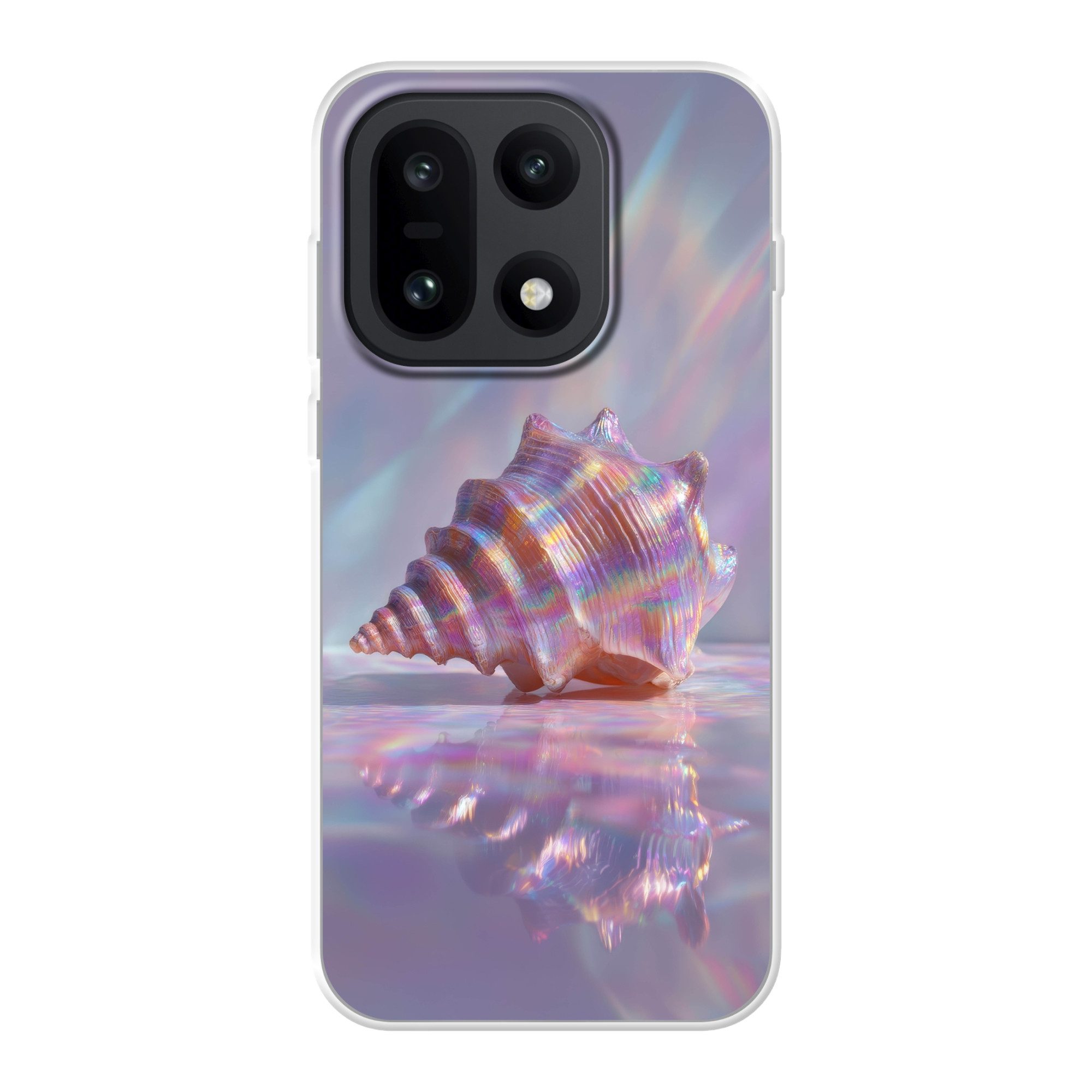 MuchoWow Handyhülle für OnePlus 15 Muschel - Glänzend - Regenbogentöne, Phone Case, Silikon, Schutzhülle Dünn