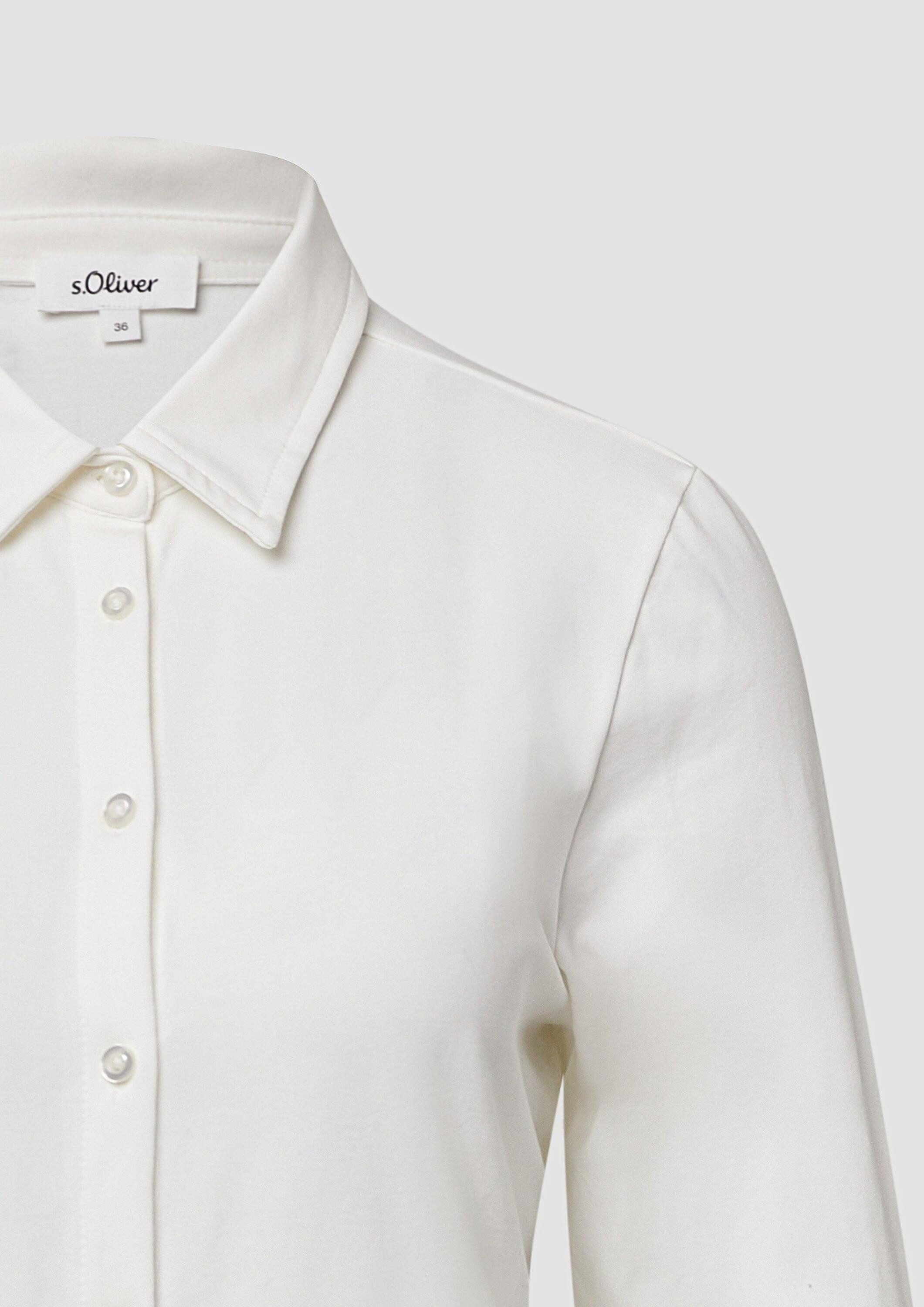 s.Oliver Langarmshirt T-Shirt Elastische Jerseybluse