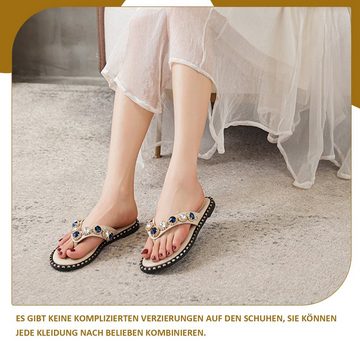 Daisred Damen Sandalen Pantolette Zehentrenner Outdoorsandale Slides Sandale
