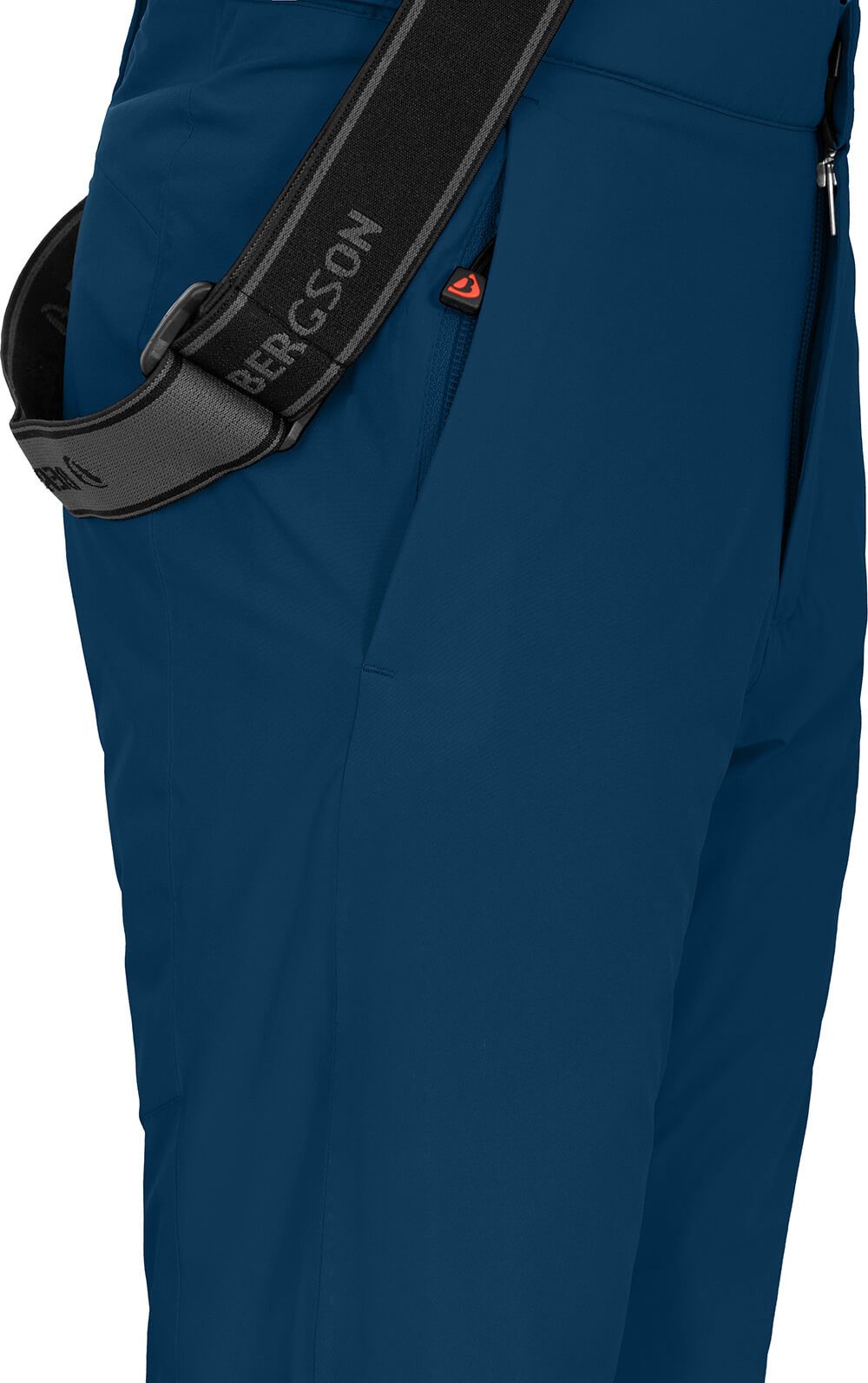 Bergson Skihose PELLY Kinder Skihose, wattiert, 20000 mm Wassersäule, Normalgrößen, poseido