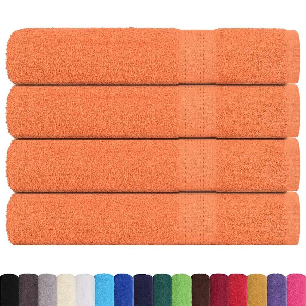 vidaXL Handtuch Saunatücher 4 Stk. Orange günstig online kaufen