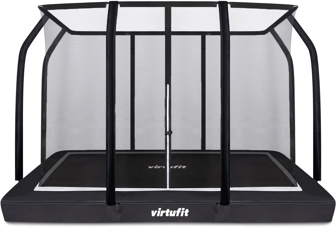 VirtuFit Bodentrampolin VirtuFit Premium Inground Trampoline met Veiligheidsnet - Zwart - 213