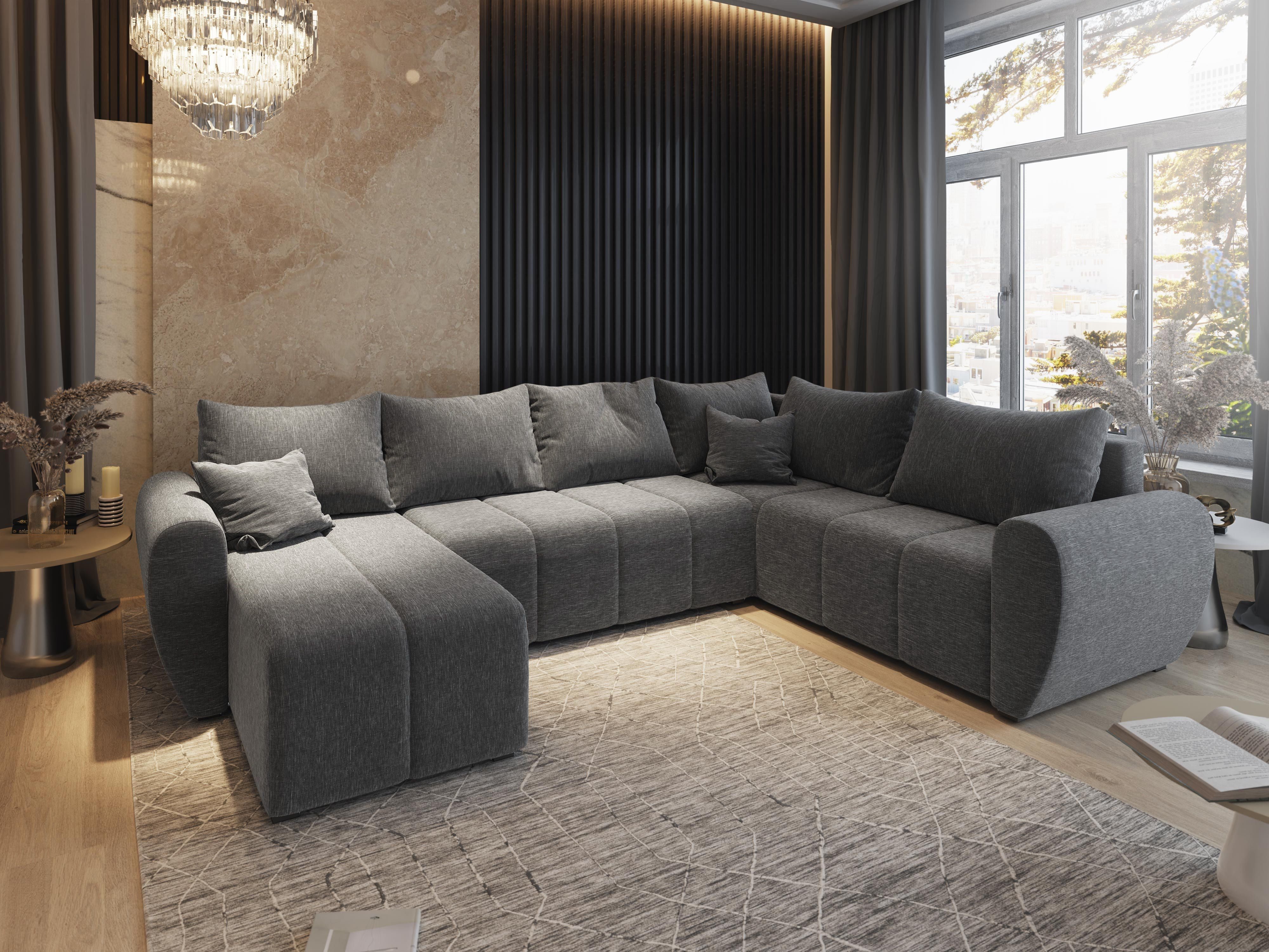 Masseno Ecksofa MADISON mit Schlaffunktion U-Form, günstig online kaufen