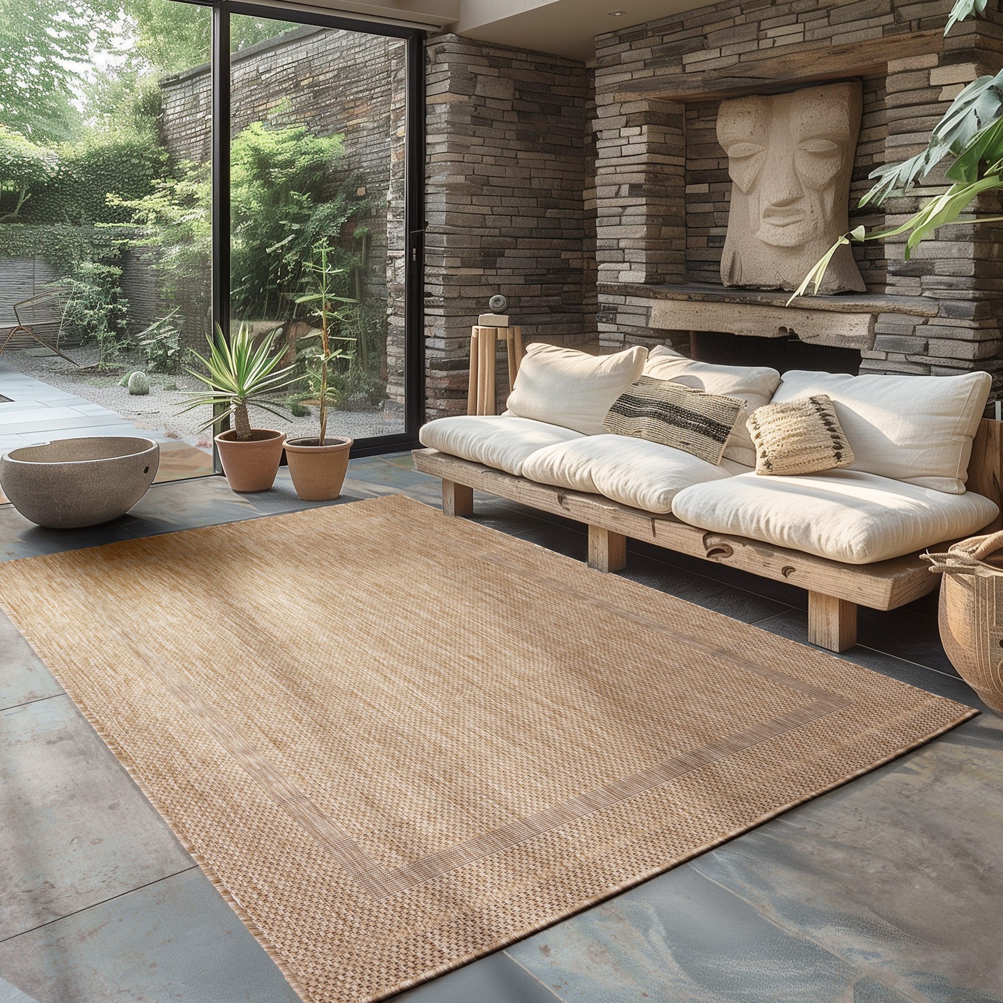 Outdoorteppich Unicolor - Einfarbig