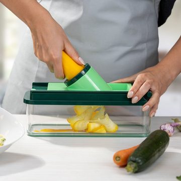 Genius Gemüseschneider Nicer Dicer Exclusive Julietti Set 3-tlg. - Gemüseschneider, Julienne, Schneiden Sie Julienne Streifen und dekorative Juliettis.