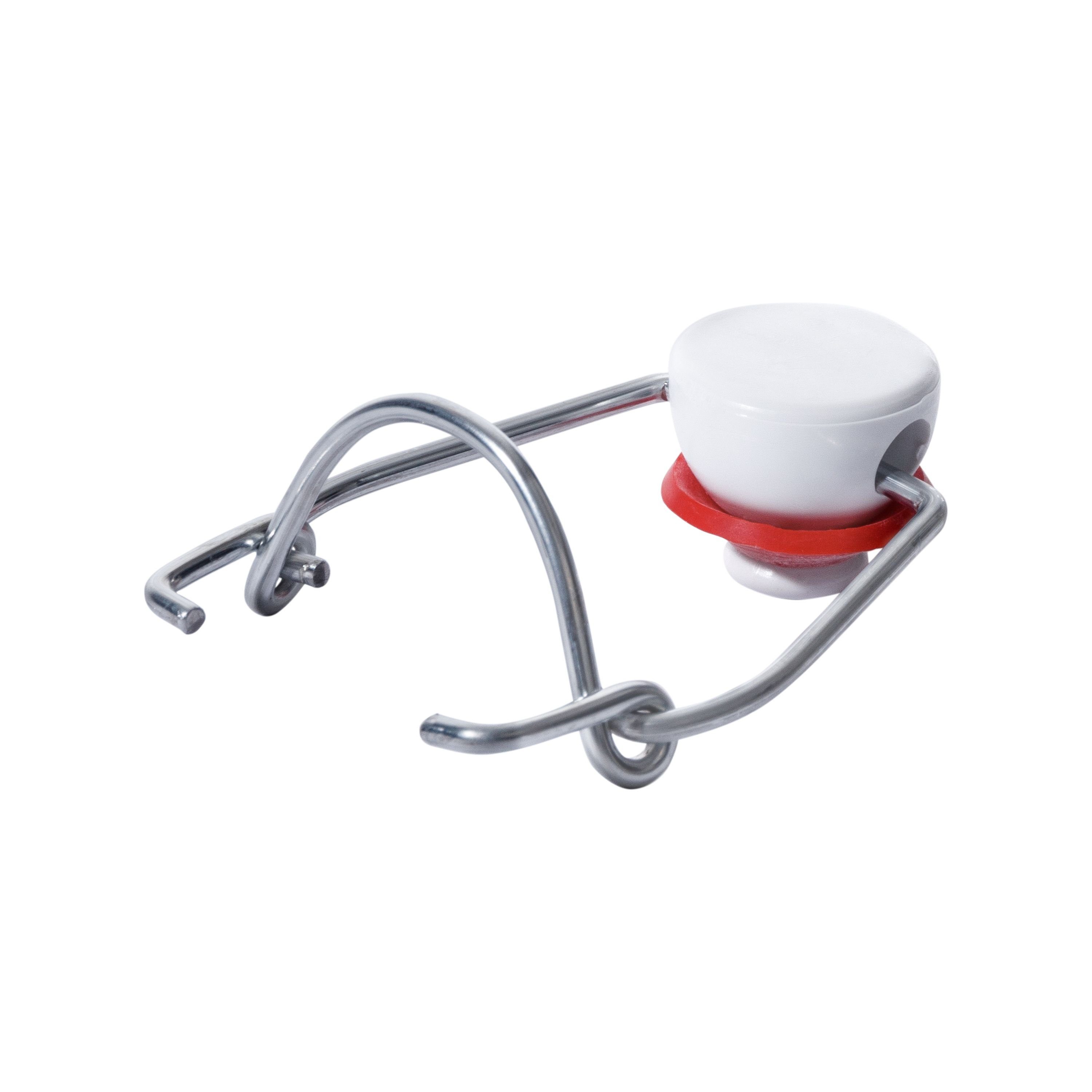 Bormioli Rocco Vorratsglas 6er-Set Vierkant-Bügelflaschen Swing 250ml Frozen-Glas Verpackung, Glas