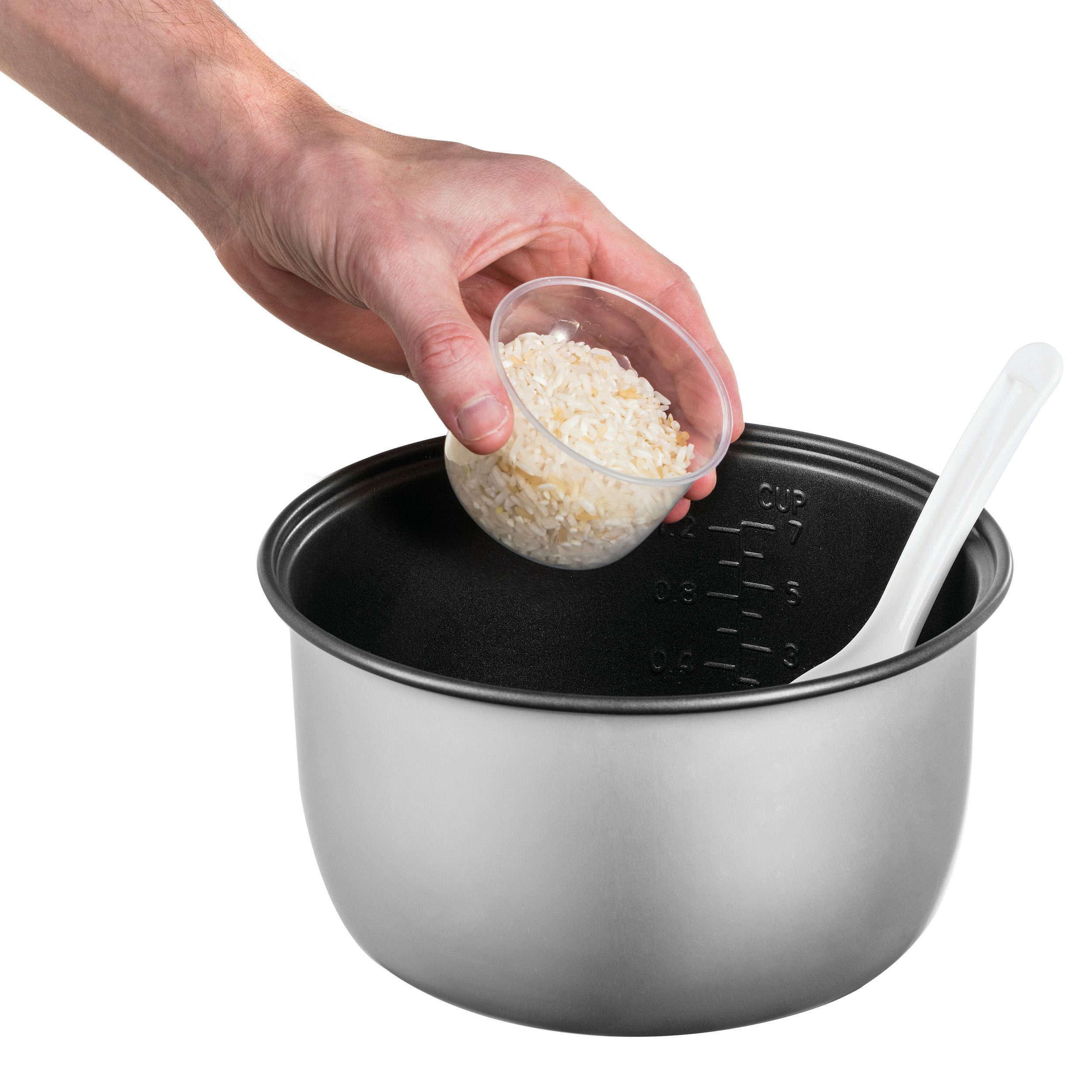 RUSSELL HOBBS Reiskocher RUSSELL HOBBS Reiskocher Dampfgarer 27080-56 Klappdeckel 6 Portionen