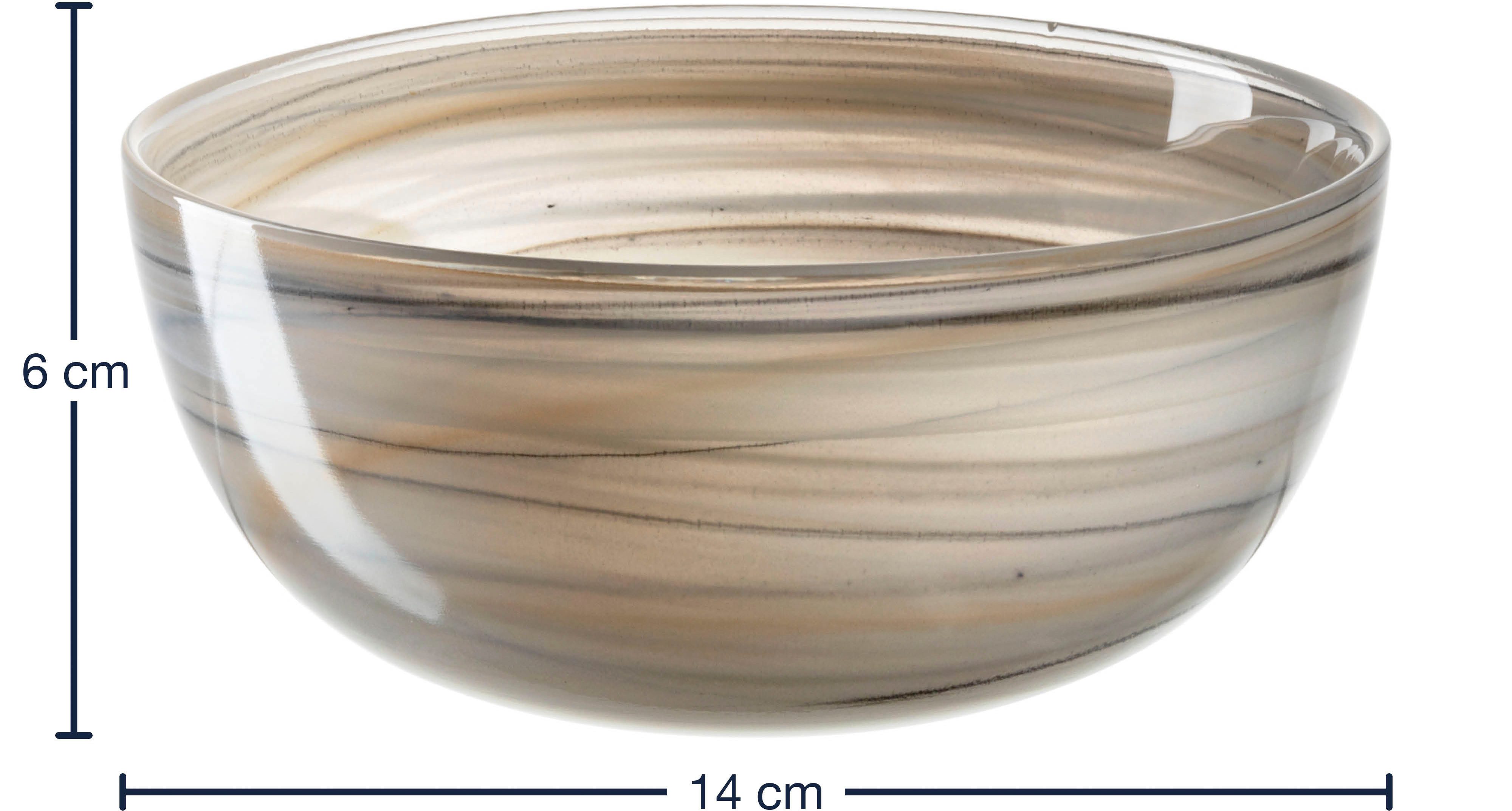 LEONARDO Schale ALABASTRO, 14 cm, 4er-Set, Glas, (Set, 4-tlg)