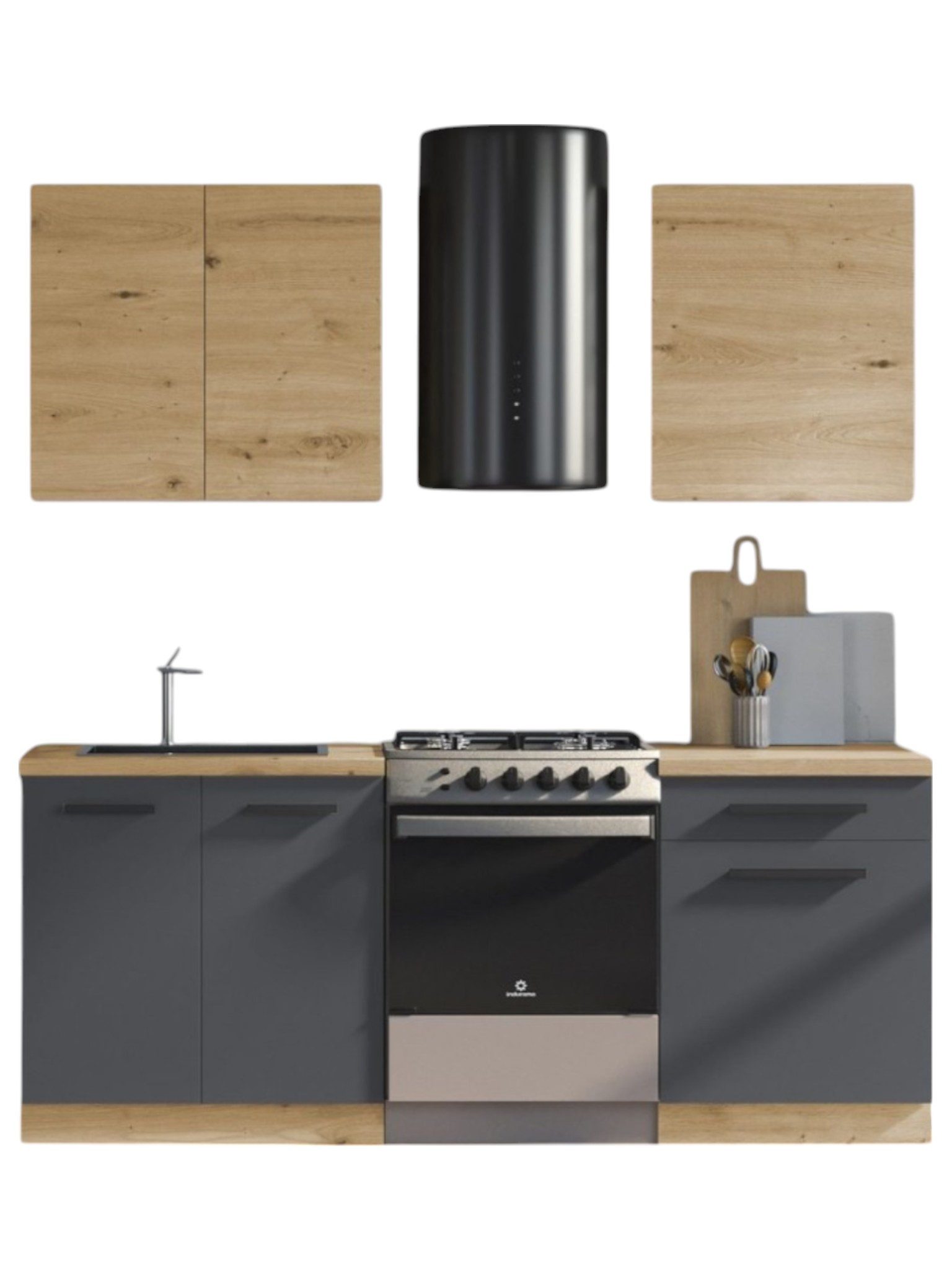 ROYAL24_MARKT K14-G140 - Nexa - Atemberaubendes Design mit kratzfesten Oberflächen, (Komplett Set), Edle Materialien - Stilvolles Design - Hohe Qualität.