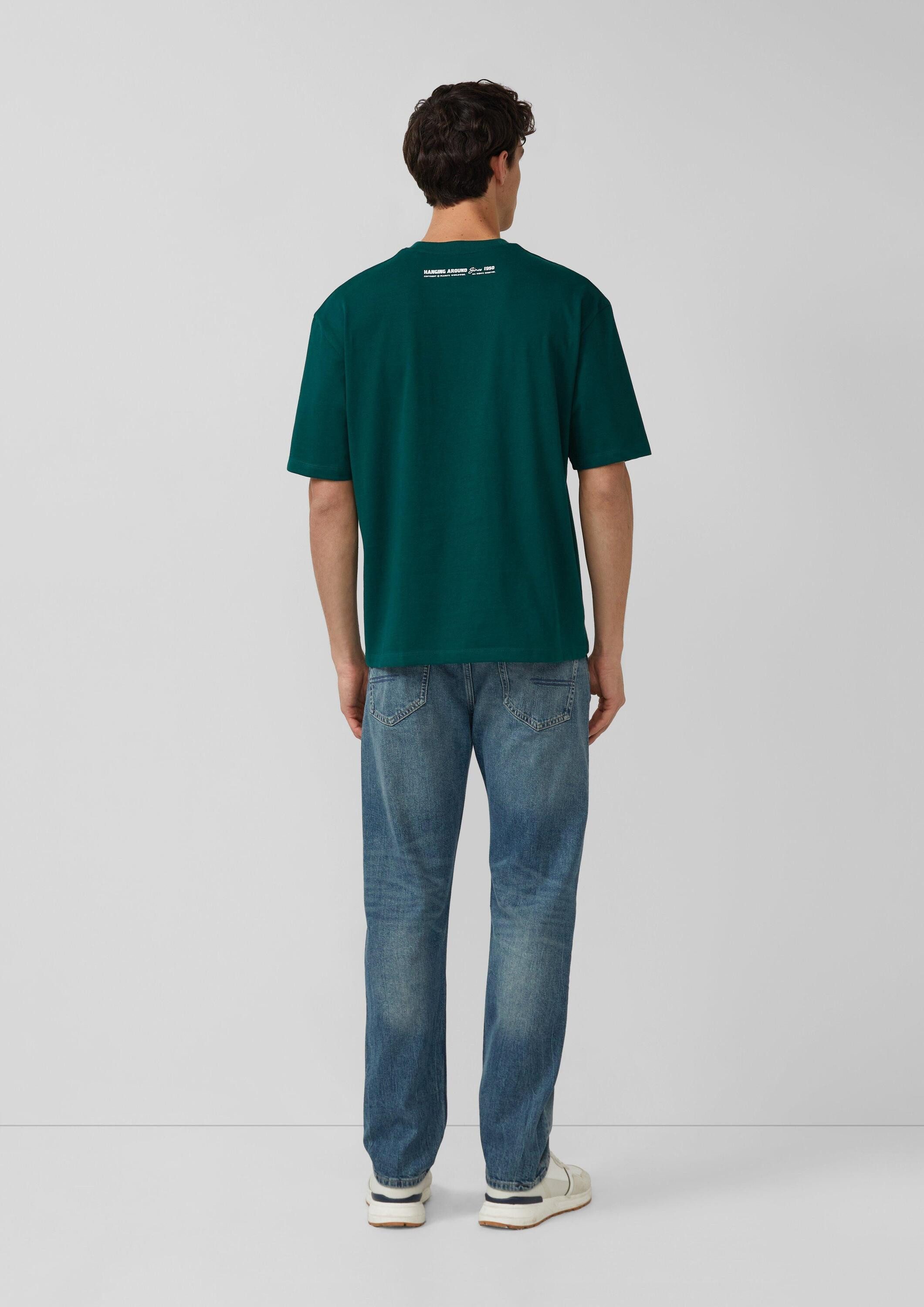 s.Oliver Kurzarmshirt T-Shirt T-Shirt mit Peanuts®-Artwork im Relaxed Fit