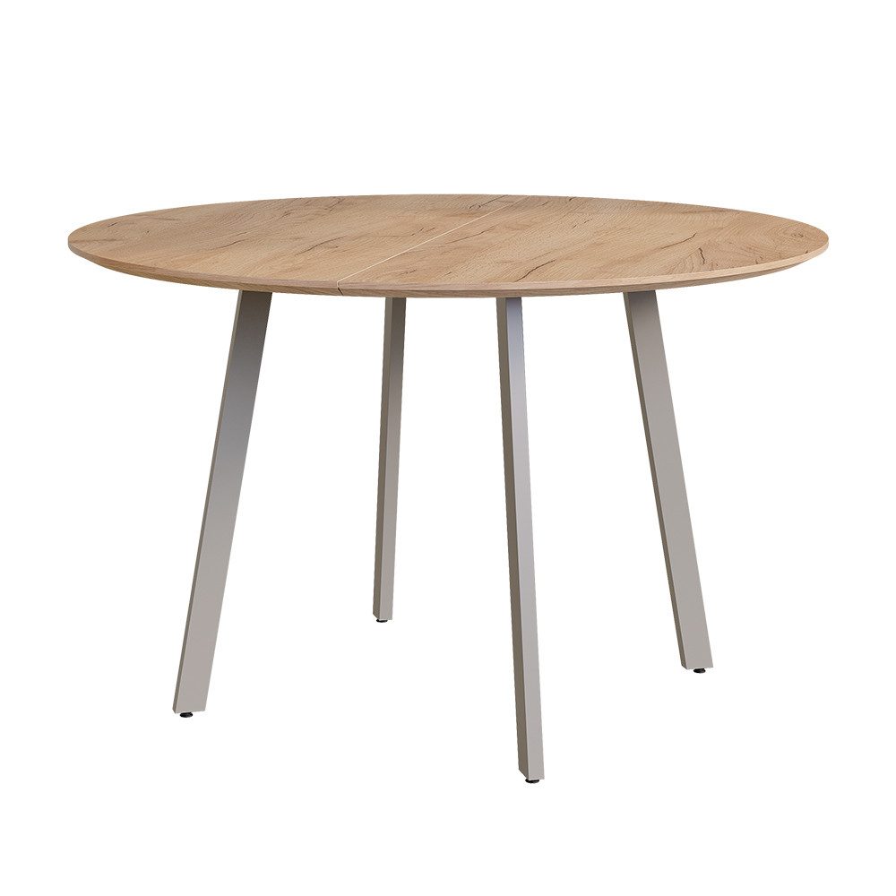 Vicco Esstisch Halvar, Greige/Goldkraft Eiche, 120 x 120 cm (1-St)