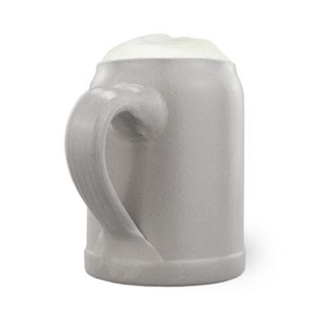 Bavariashop Bierkrug PREMIUM Bierkrug mit Salzglasur • Ohne Dekoration • 0,5 Liter, Steinzeug