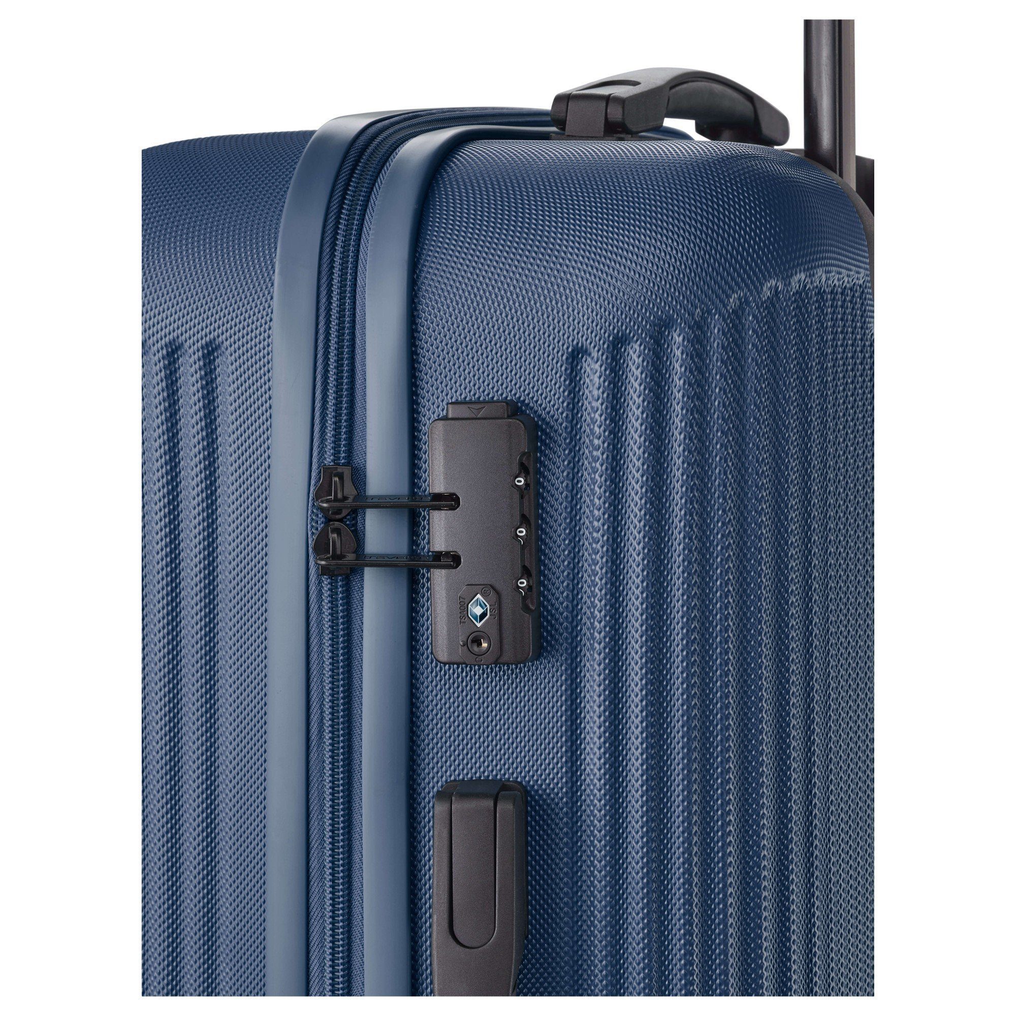 travelite Trolley Bali - 3tlg., Trolley Rollen 4 Set 4-Rollen blau