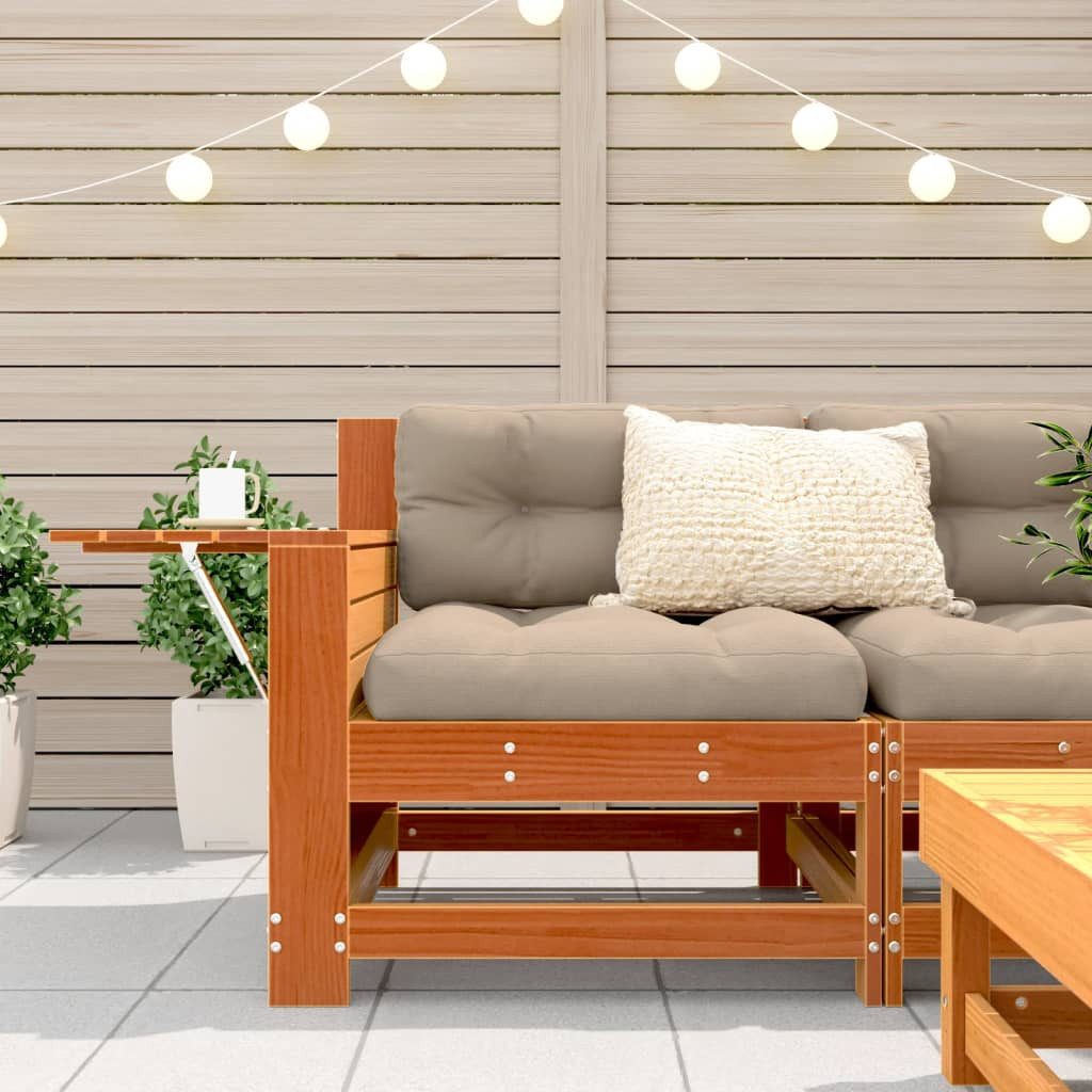 vidaXL Sofaelement Gartensofa mit Armlehne und günstig online kaufen