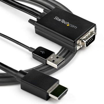 Startech.com STARTECH.COM 2m VGA auf HDMI Adapter mit USB-Audio - 1080p - Adapte... HDMI-Kabel